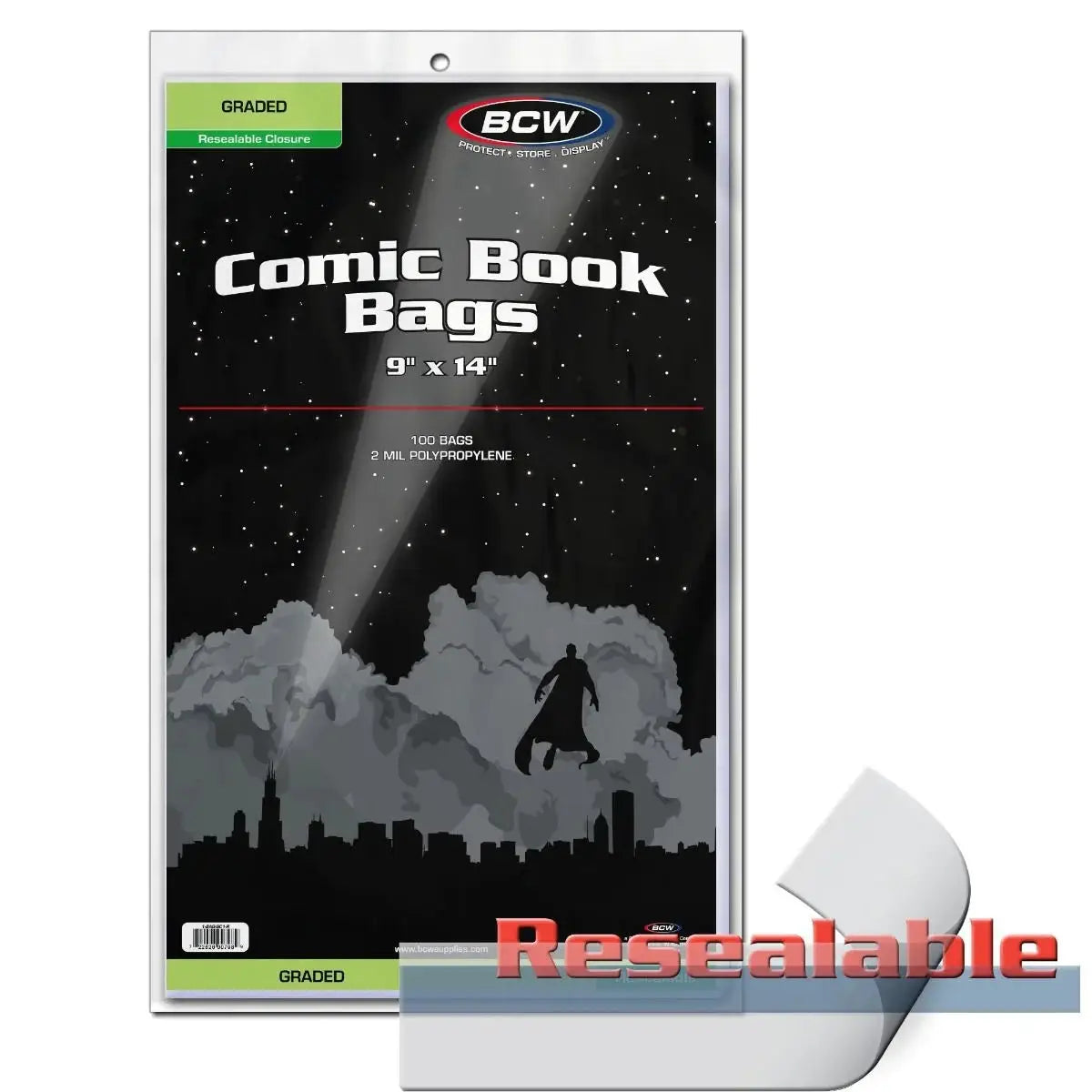 BCW Resealable Bag for Graded Comics - 9 X 14