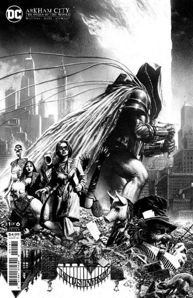 Arkham City The Order Of The World Vol 1 #1 (Of 6) - Cover C 1 in 25 Steve Beach Black & White Card Stock Variant