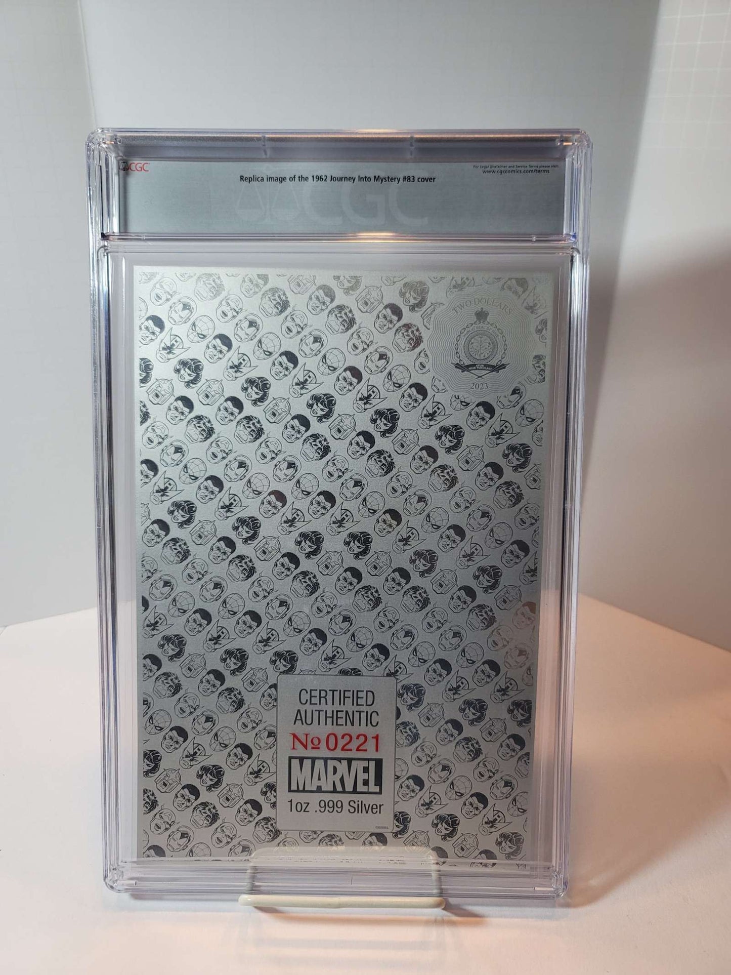 Journey into Mystery #83 CGC 10.0 Rear View