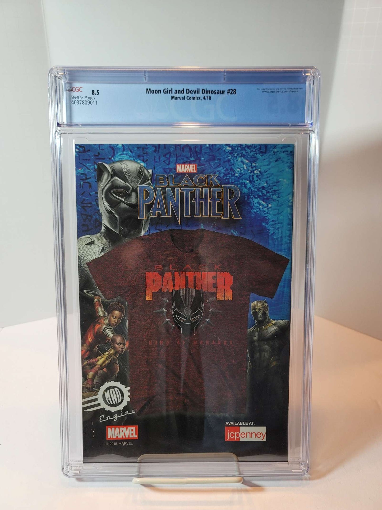 Moon Girl and Devil Dinosaur #28 CGC 8.5 Rear View