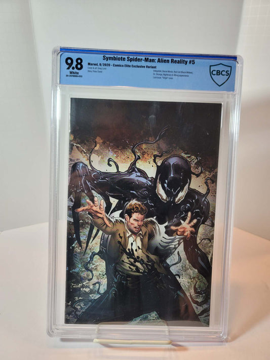 Symbiote Spider-Man: Alien Reality #5 CBCS 9.8 Virgin Variant Front View