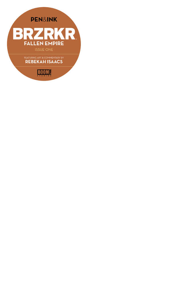 BRZRKR Fallen Empire Pen & Ink Vol 1 #01 Cover C Blank Sketch Variant (Mr