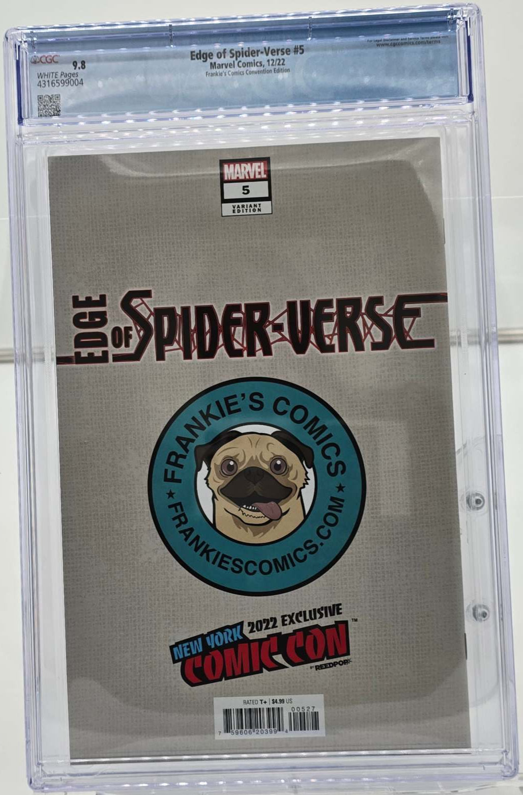 Edge of Spider-Verse #5 CGC 9.8 Virgin Cover