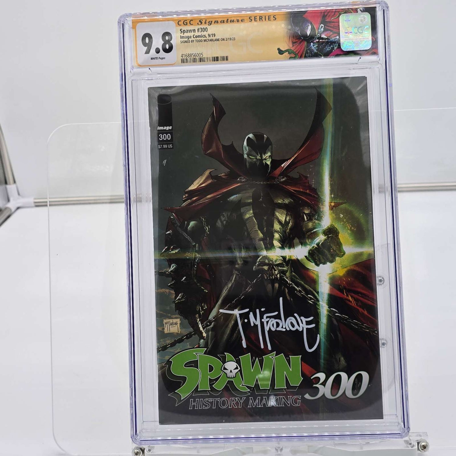 Spawn #300 CGC SS 9.8 Signed By Todd McFarlane