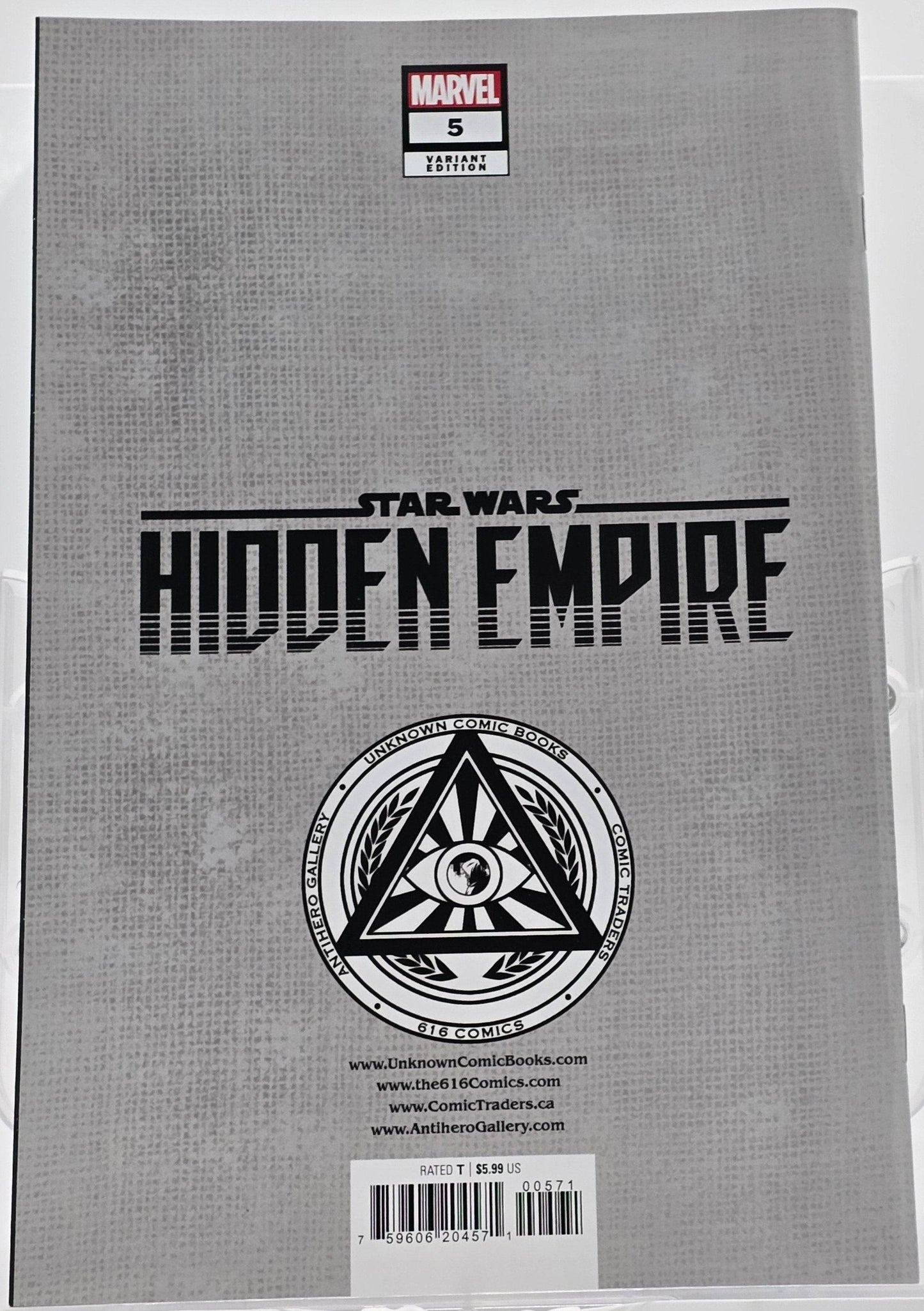 Star Wars: Hidden Empire Vol 1 #5 - Patch Zercher Virgin Cover
