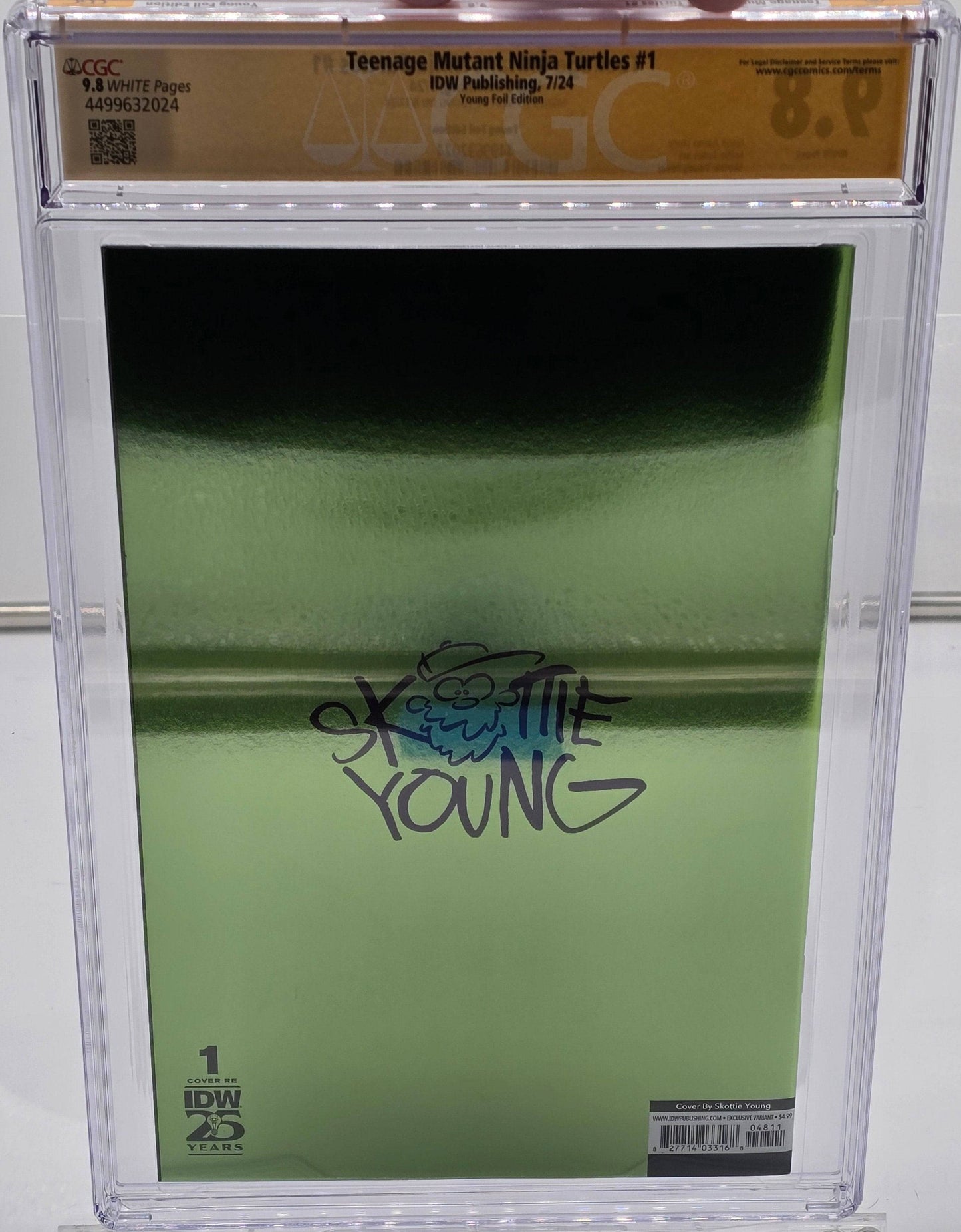 忍者龜 #1 Skottie Young Cowabunga Chrome 版 CGC SS 9.8