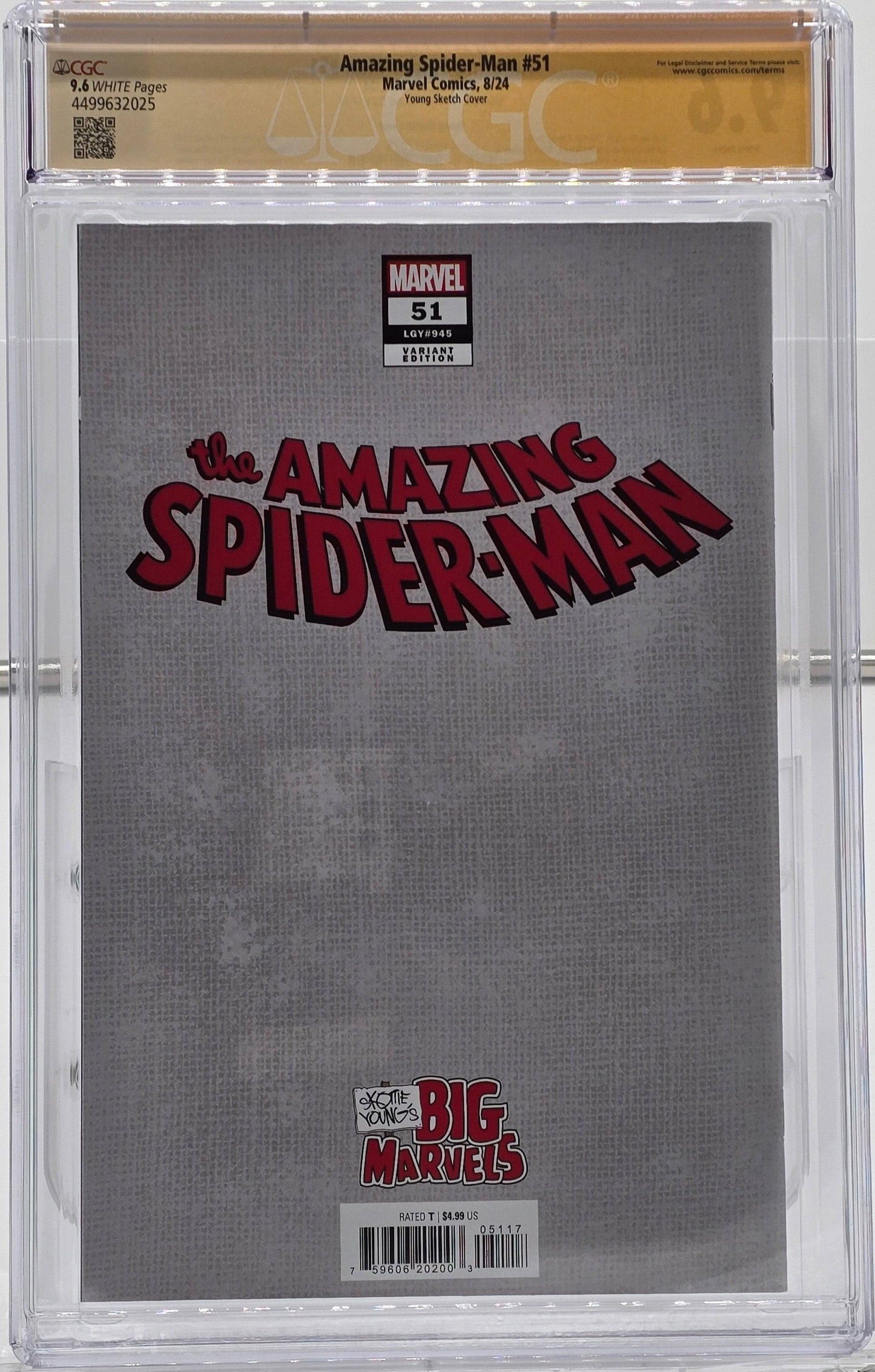 Amazing Spider-Man Vol 6 #51 - 1:50 Skottie Young Variant CGC SS 9.6