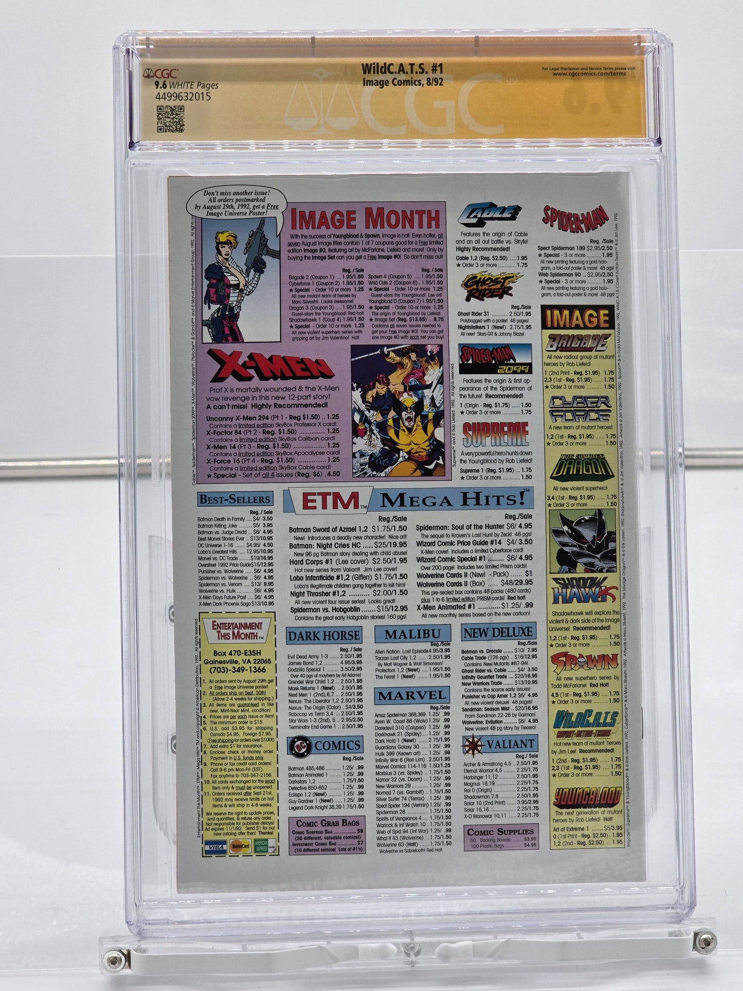 WildC.ATS 第 1 卷 #1 - Jim Lee CGC SS 9.6