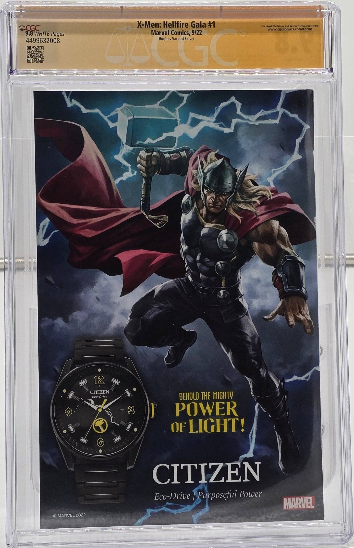 X 戰警:地獄火盛會 #1 - Adam Hughes 變體封面 CGC SS 9.8