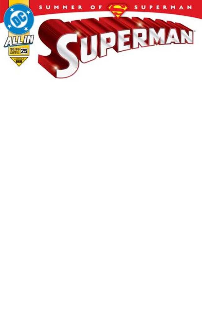 Superman Vol 5 #025 Cover G Blank Card Stock Variant