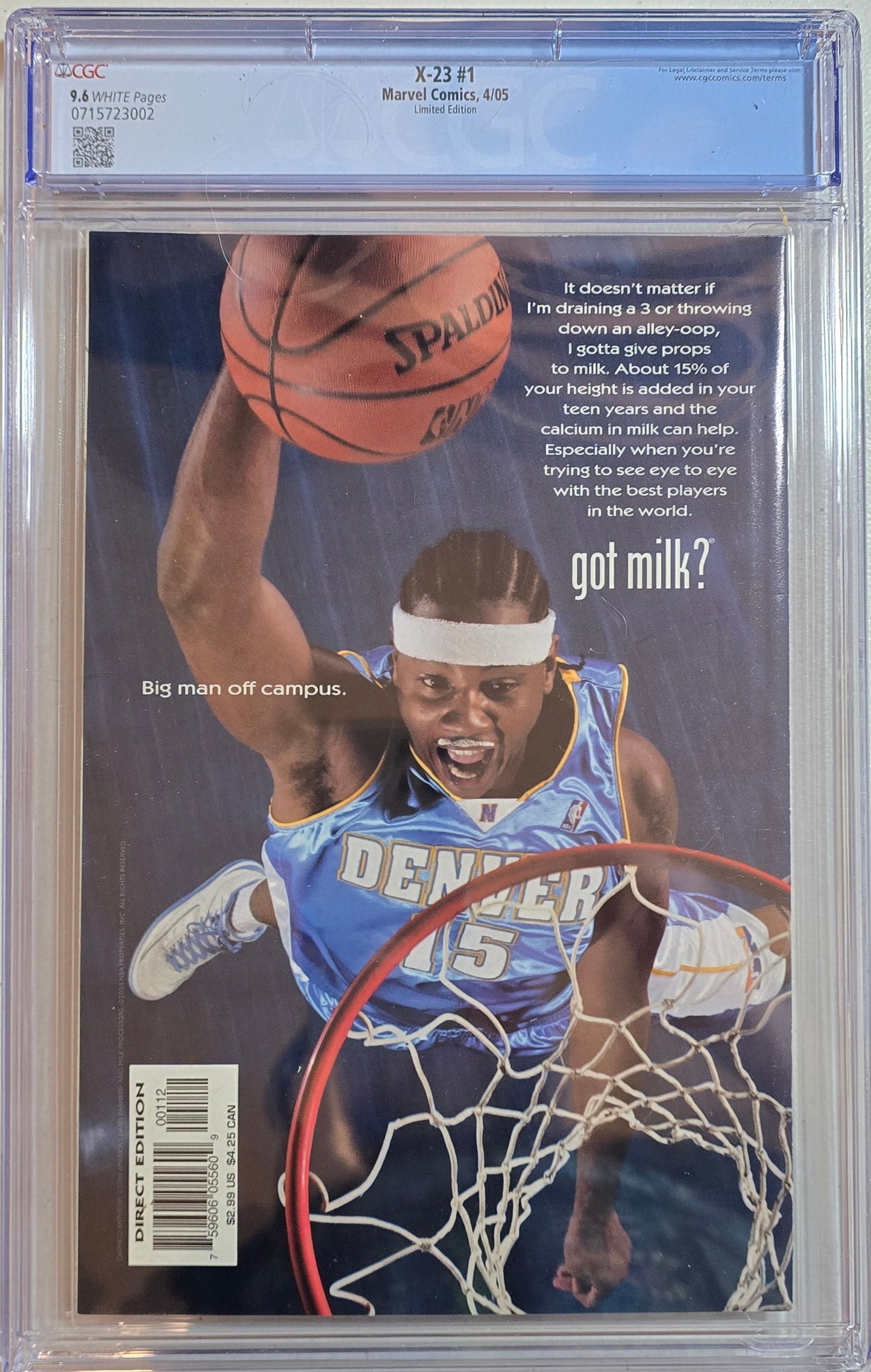 X-23 #1 - Billy Tan Cover - Limited Edition - CGC 9.6