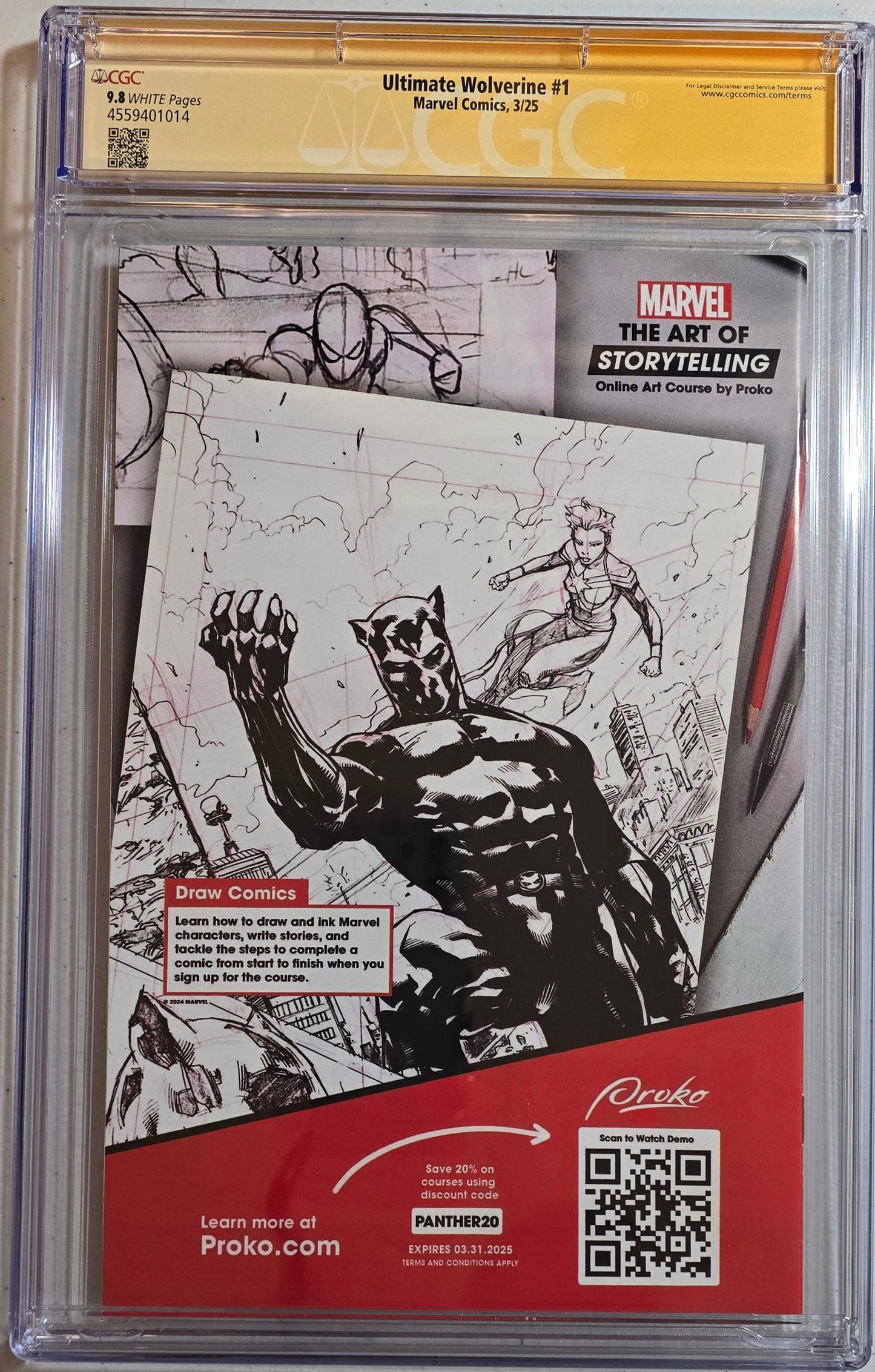 Ultimate Wolverine #1 - Regular Cover - Signed by Writer Chris Condon - CGC SS 9.8