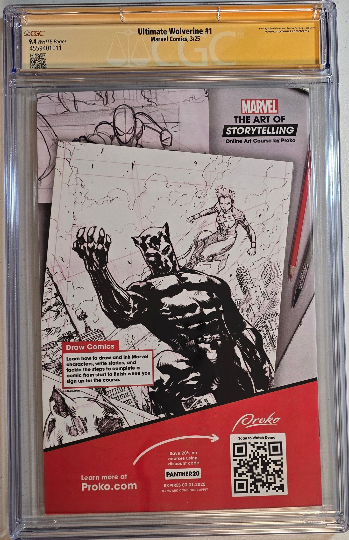 Ultimate Wolverine #1 - Regular Cover - Signed by Writer Chris Condon - CGC SS 9.4