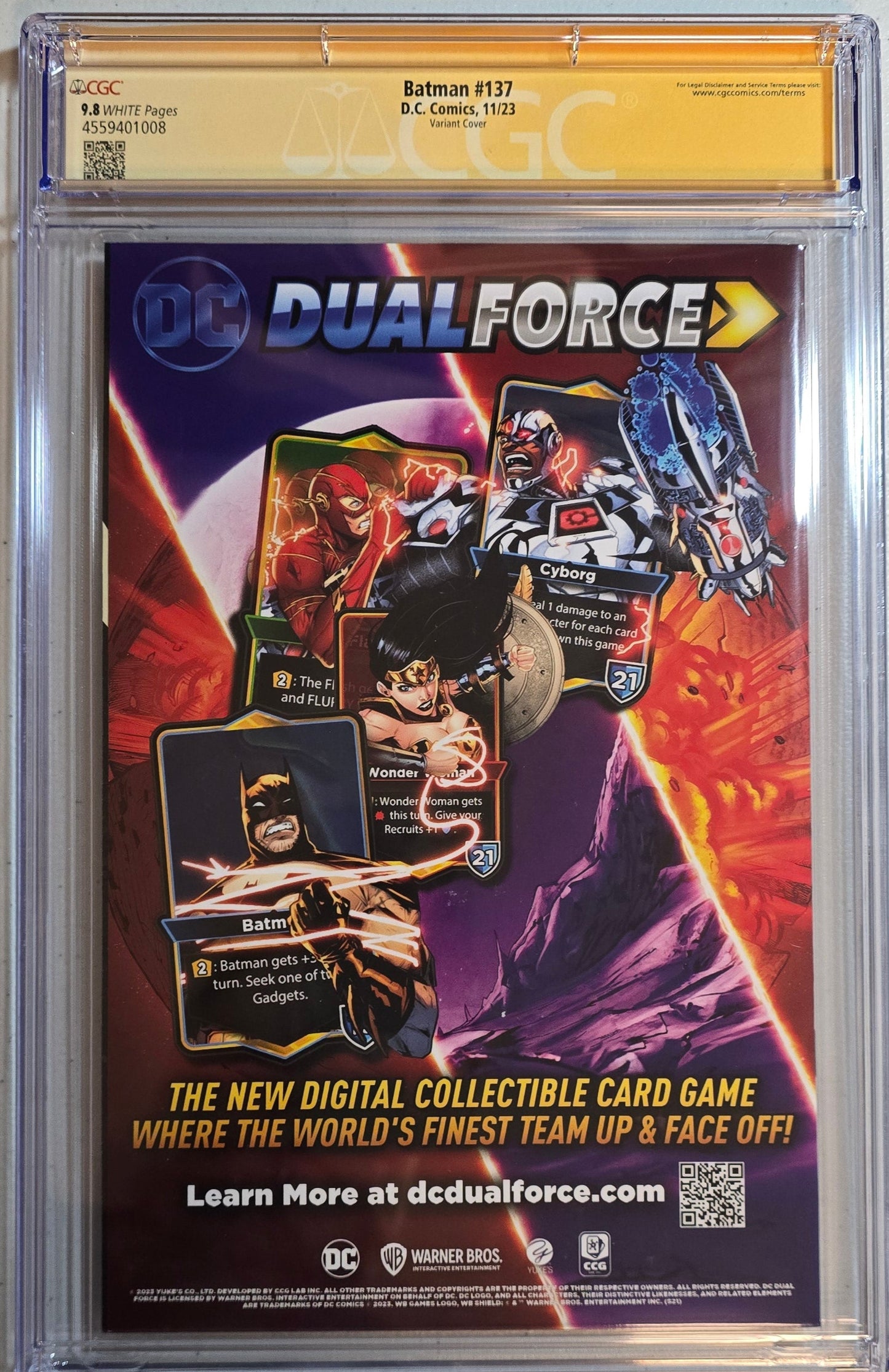 Batman #137 - Signed by Joe Quesada - CGC SS 9.8