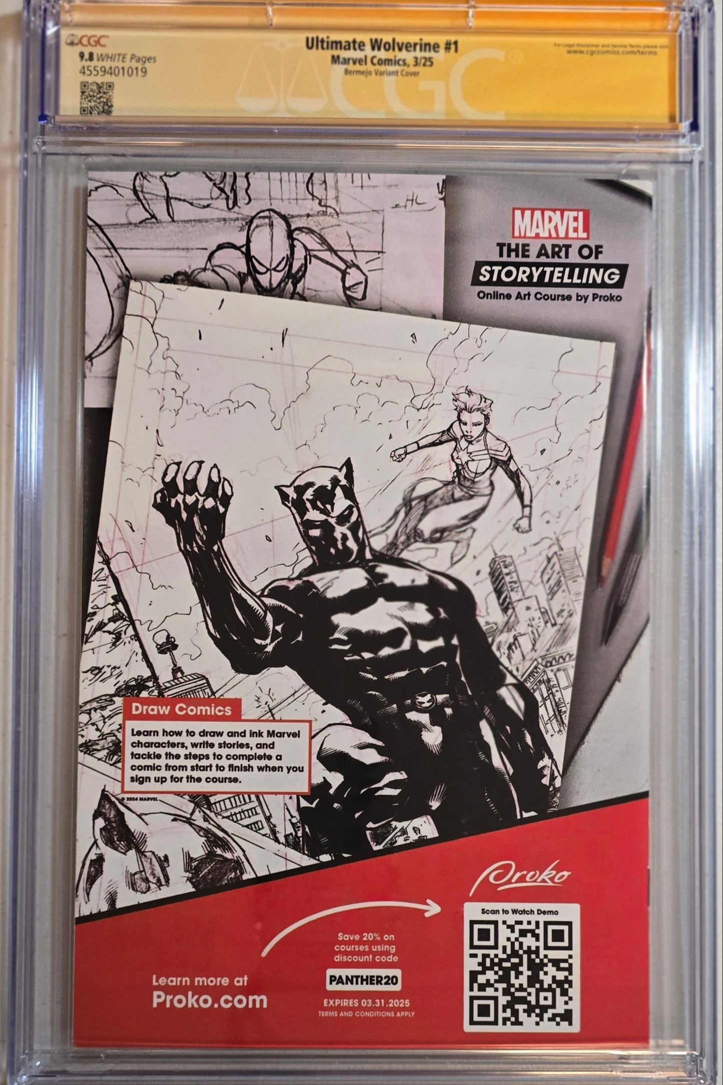 Ultimate Wolverine #1 - Lee Bermejo Cover - 2x Signed by Condon & Bermejo - CGC SS 9.8