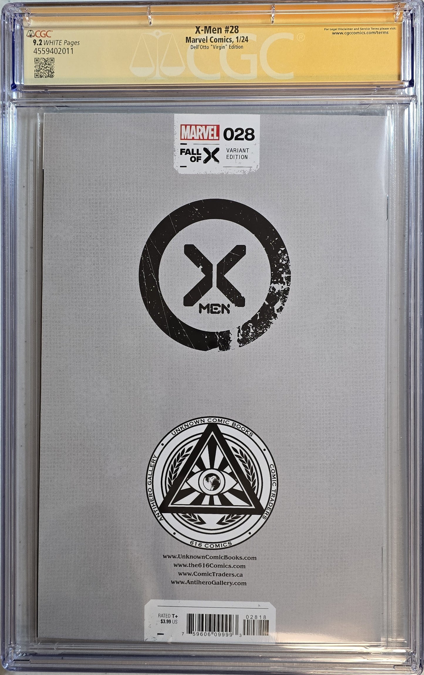 X-Men #28 - Signed by Gabrielle Dell'Otto - CGC SS 9.2