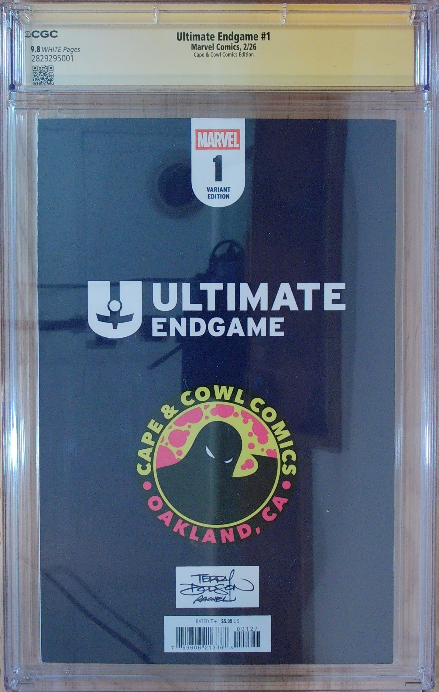 Ultimate Endgame #1 - CGC SS 9.8 - Terry Dodson Cover Signed and Sketched