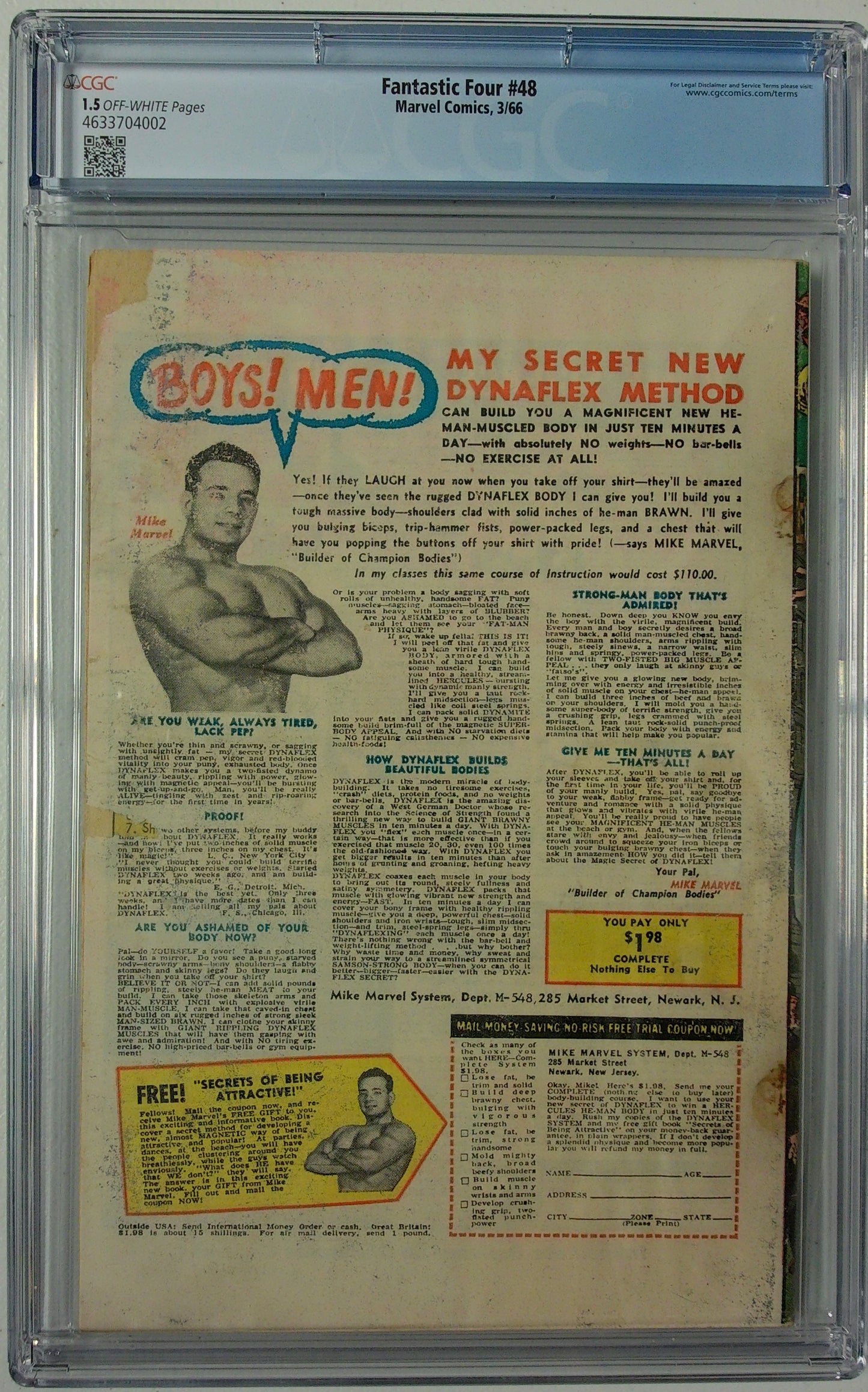 Fantastic four Vol 1 #48 CGC 1.5