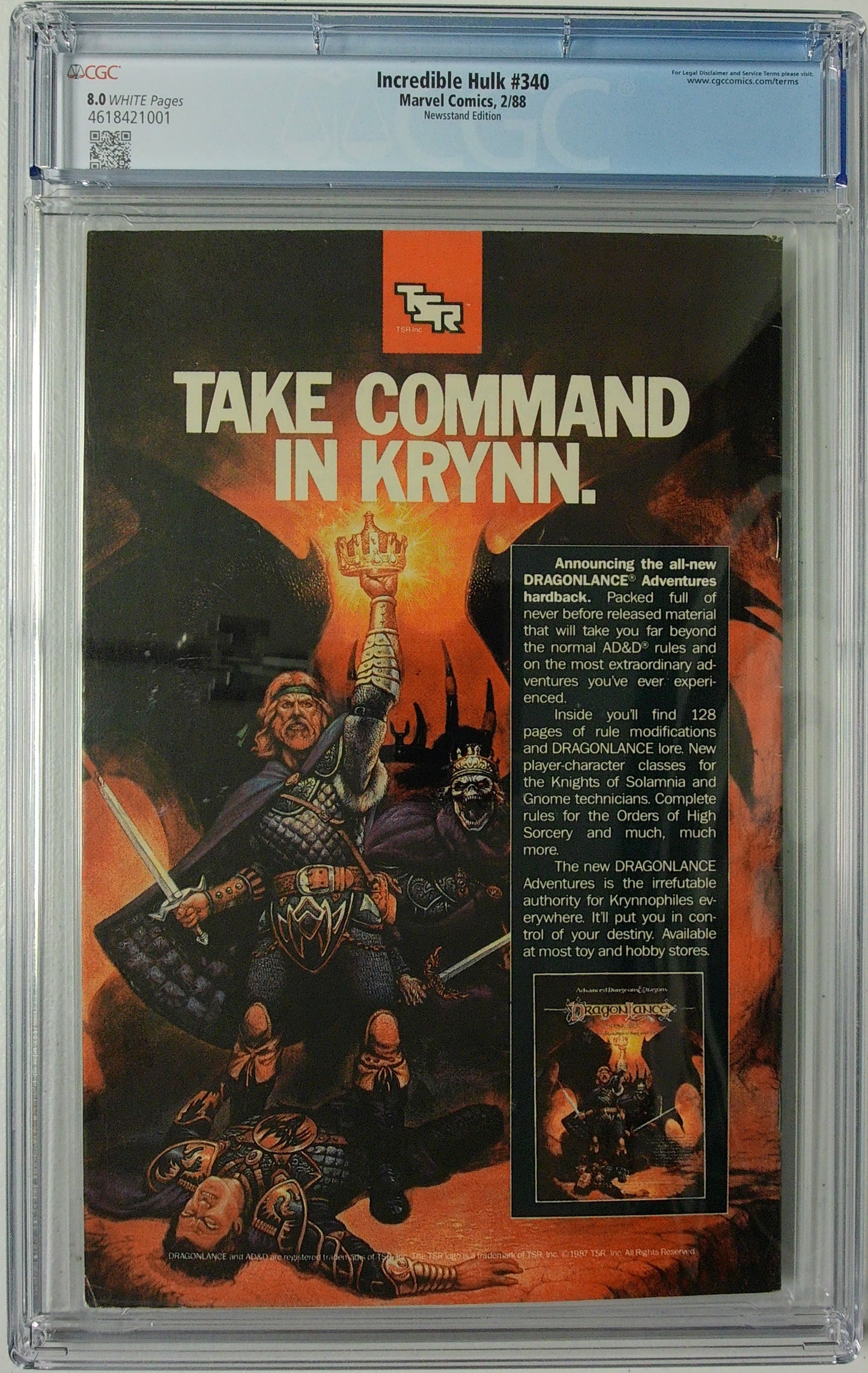 Incredible Hulk Vol 1 #340 - CGC 8.0 - Newsstand Edition