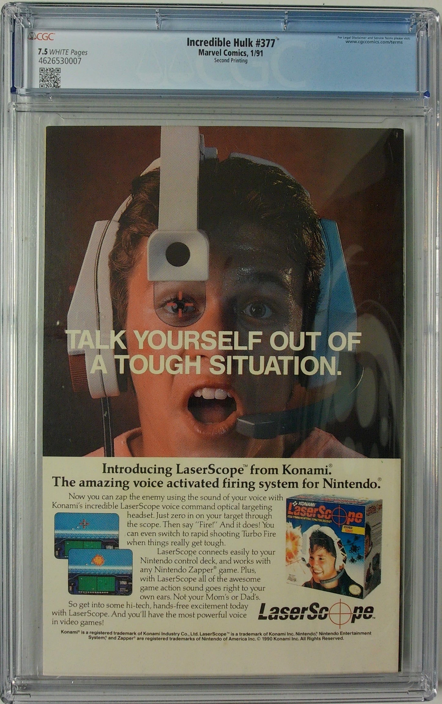 Incredible Hulk Vol 1 #377 - CGC 7.5 - Second Printing