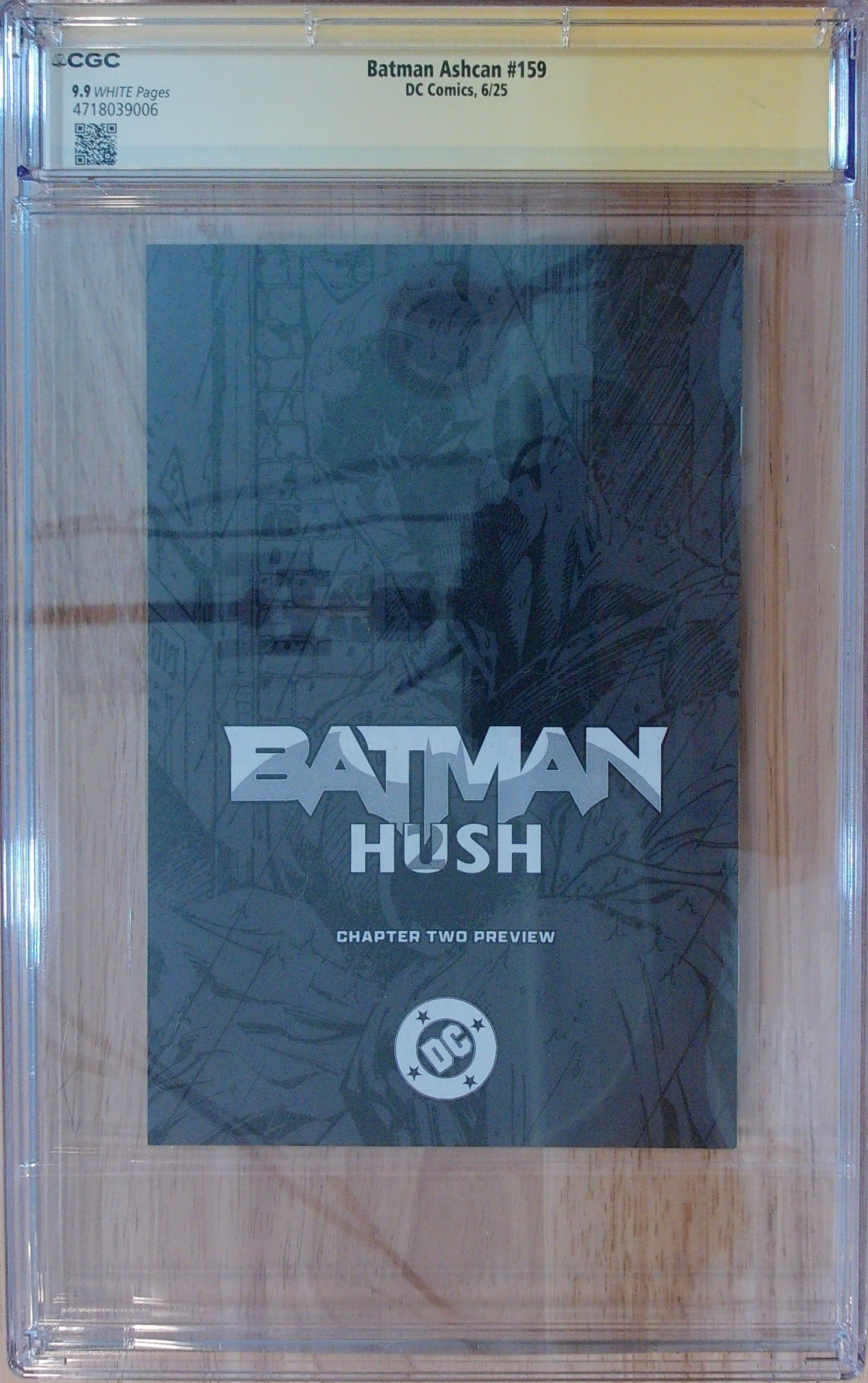 Batman Vol 3 #159 - CGC SS 9.9 - Ashcan - Signed by Jim Lee