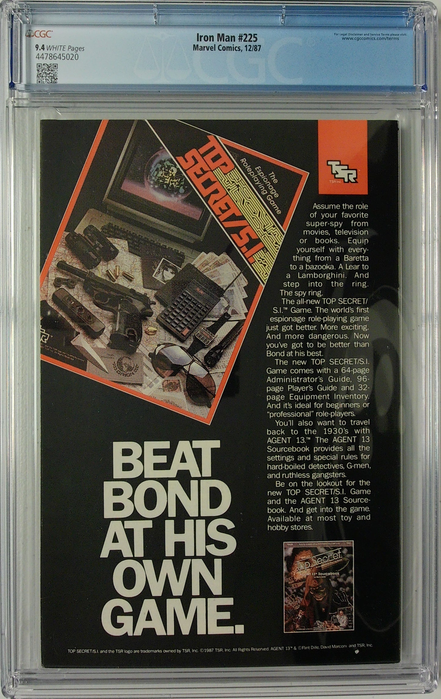 Iron Man Vol 1 #225 - CGC 9.4