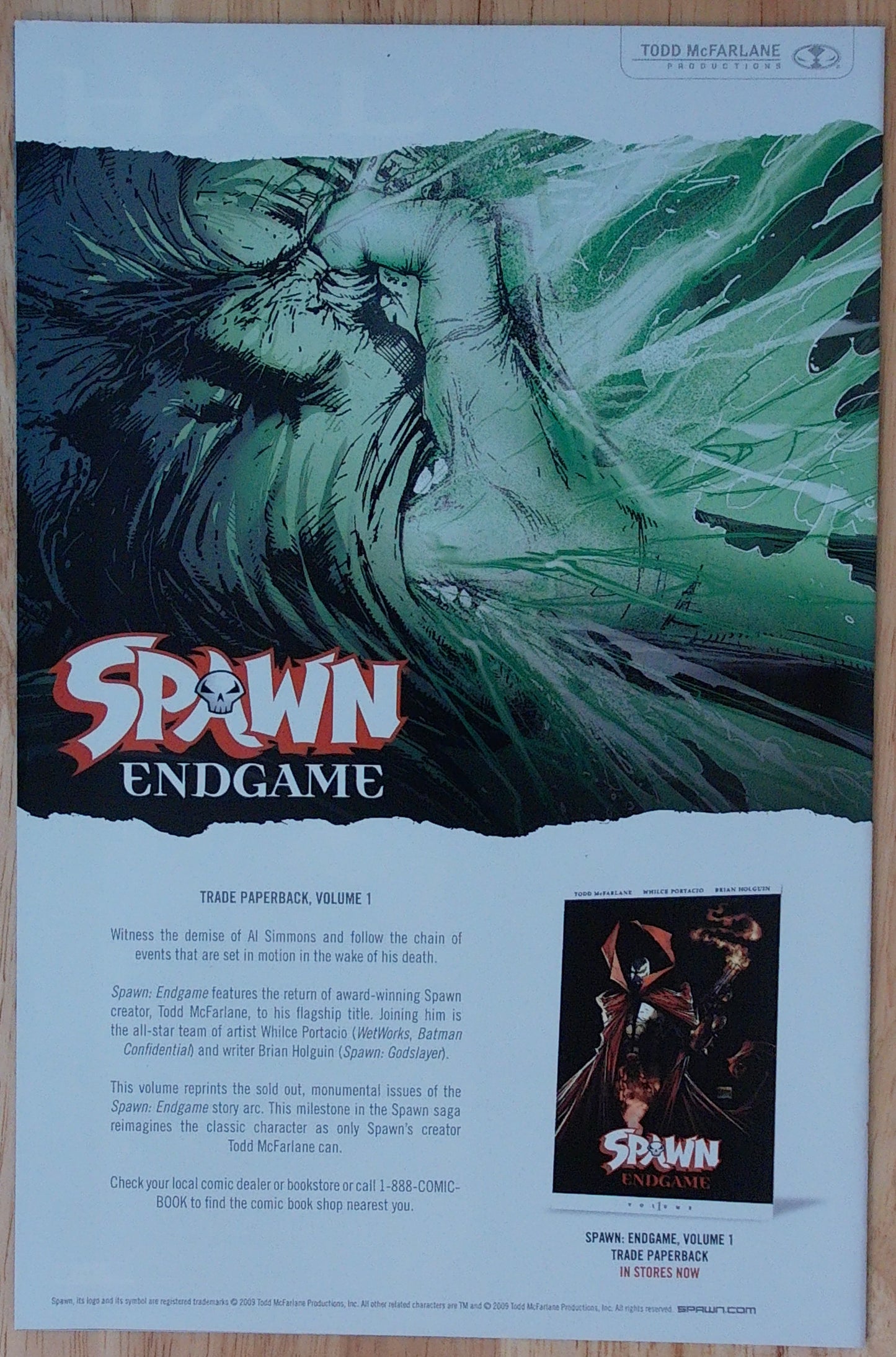 Spawn Vol 1 #193 - B&W Cover