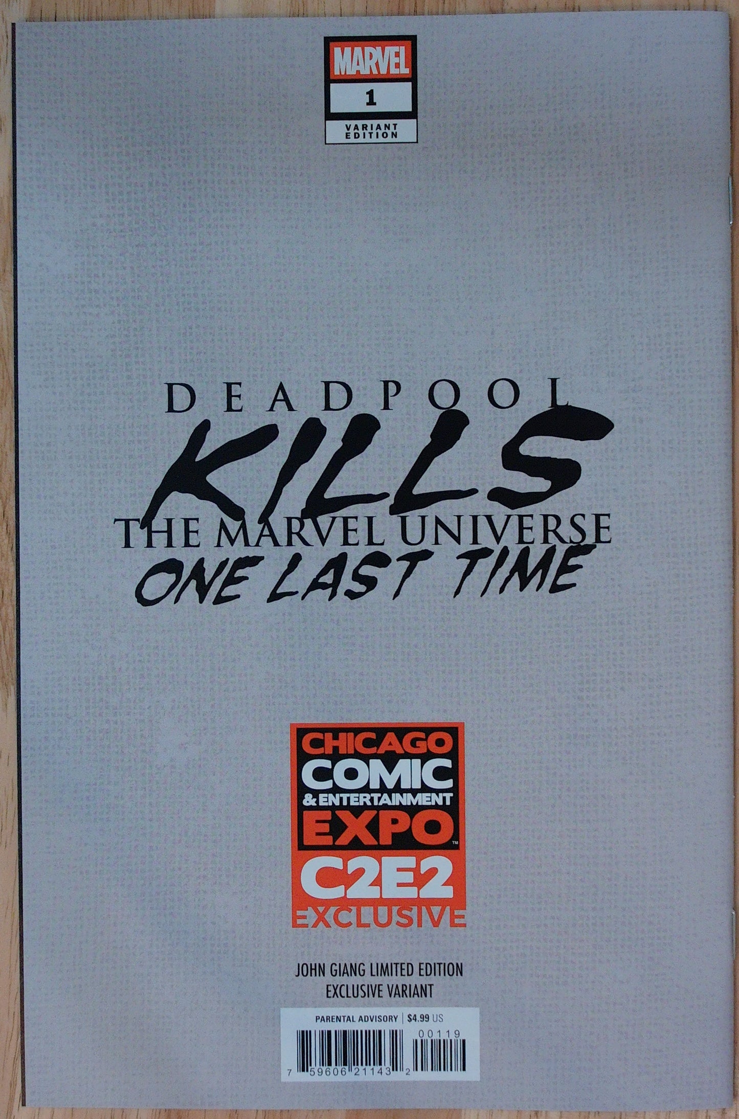 Deadpool Kills The Marvel Universe One Last Time Vol 1 #1 - John Giang - 2025 C2E2 - DP Power Up Virgin