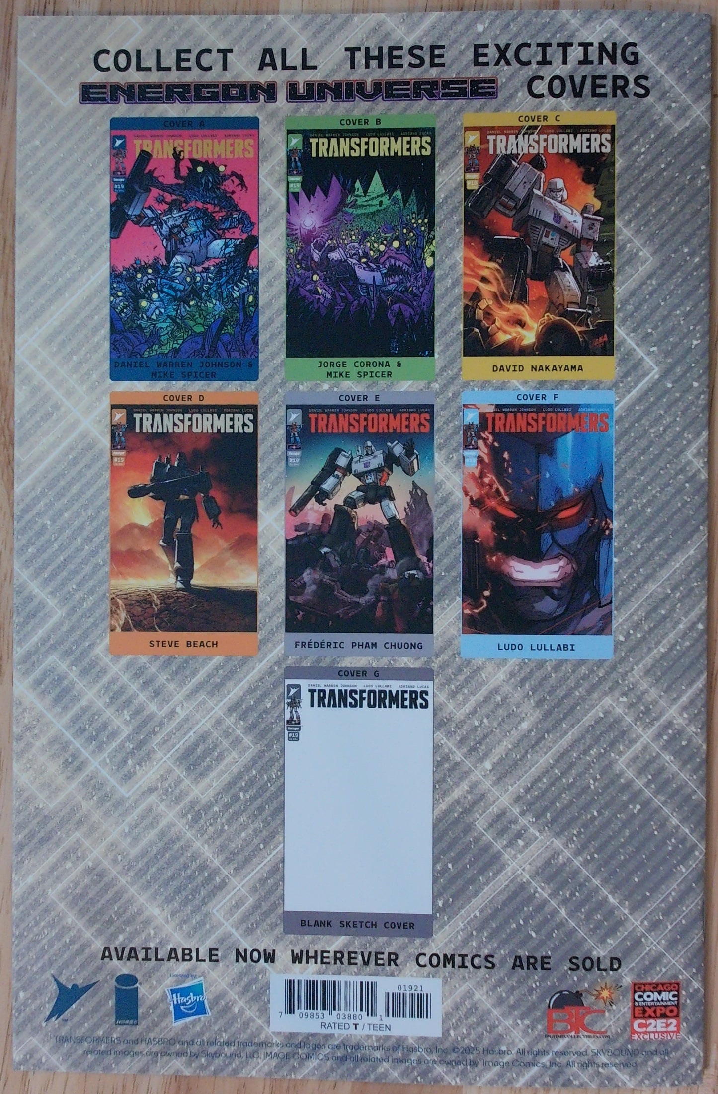 Transformers #19 - Freely Abrigo - 2025 C2E2 - Virgin Foil (Limited 500)