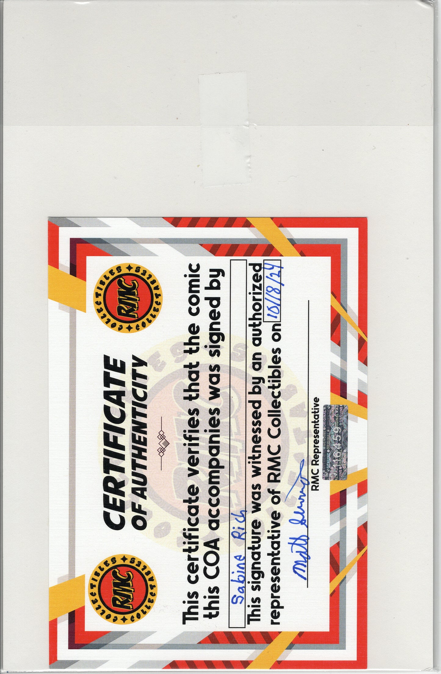 Amazing Spider-Man #57 - Sabine Rich Variant Cover Signed W/ COA