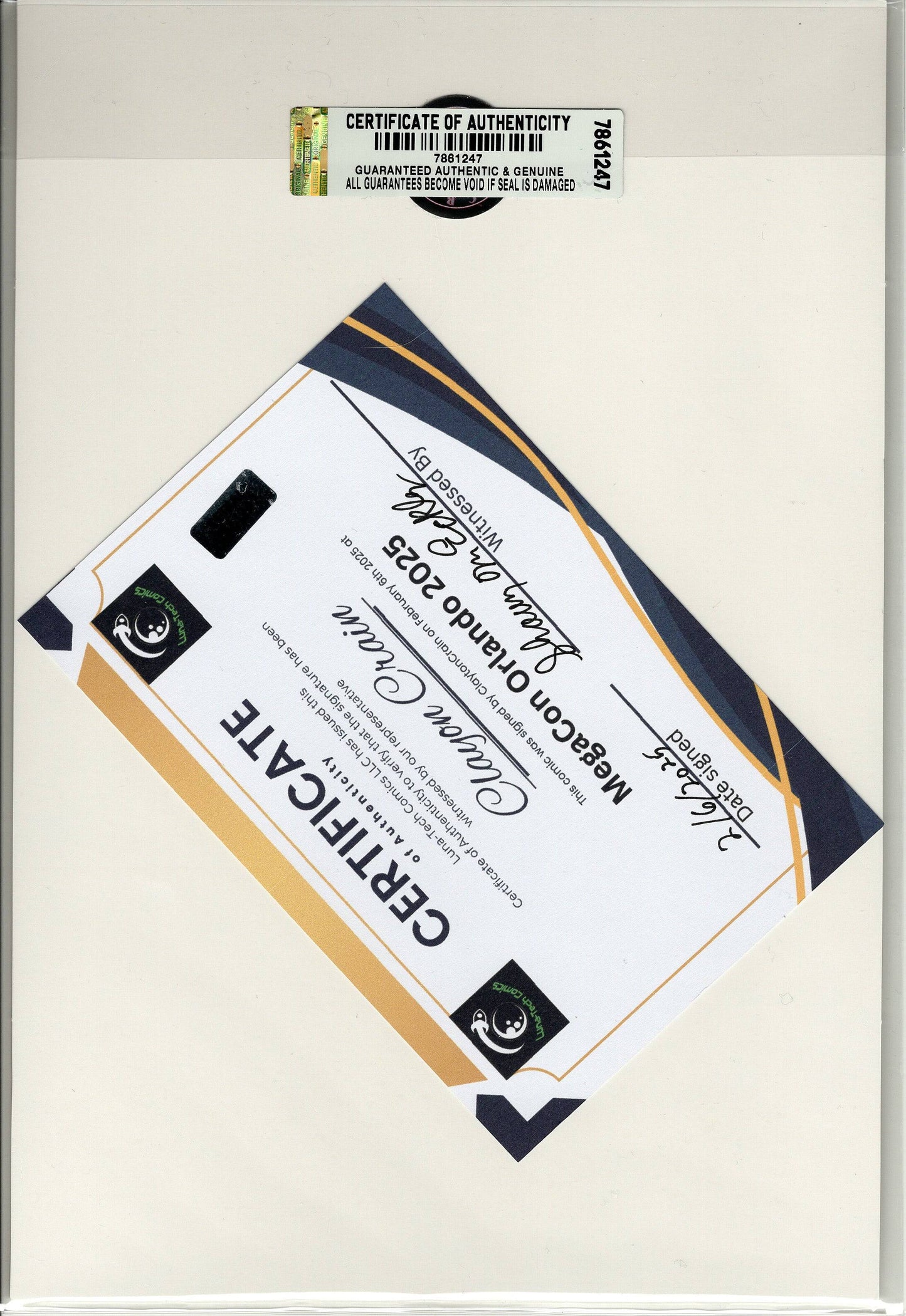 Gargoyles Quest Vol 1 #2 - Clayton Crain Virgin - Signed by Crain with Infinity Sig and COA