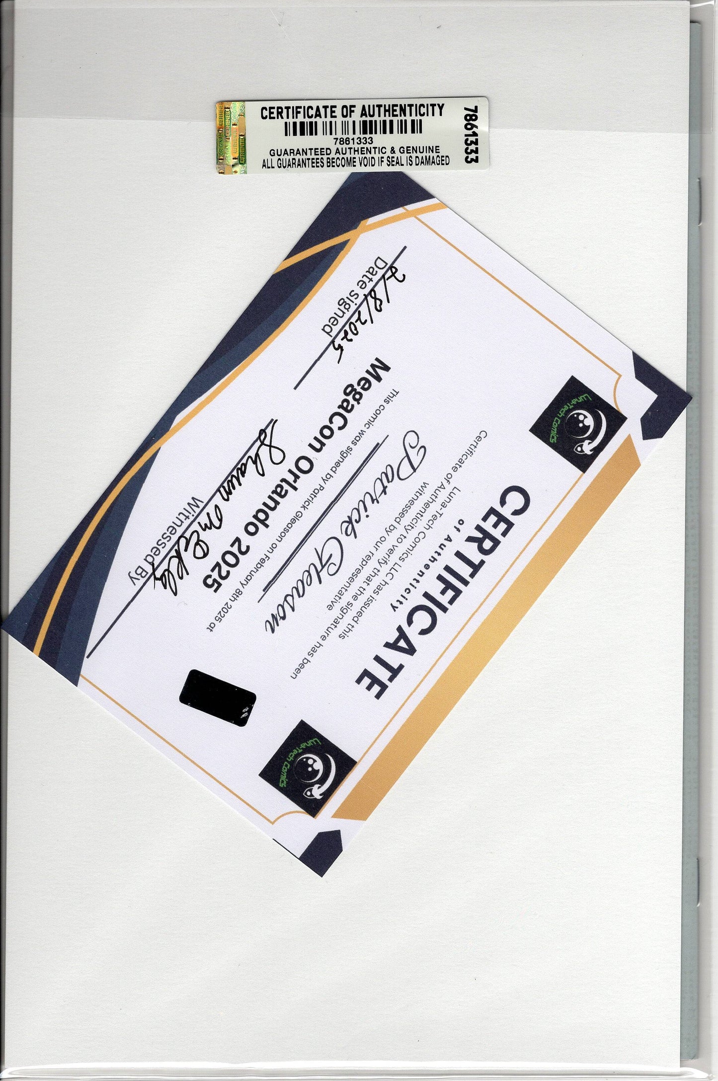 Wolverine Vol 8 #1 - Patrick Gleeson - Adamantium Head Foil - Signed by Patrick Gleason w/COA