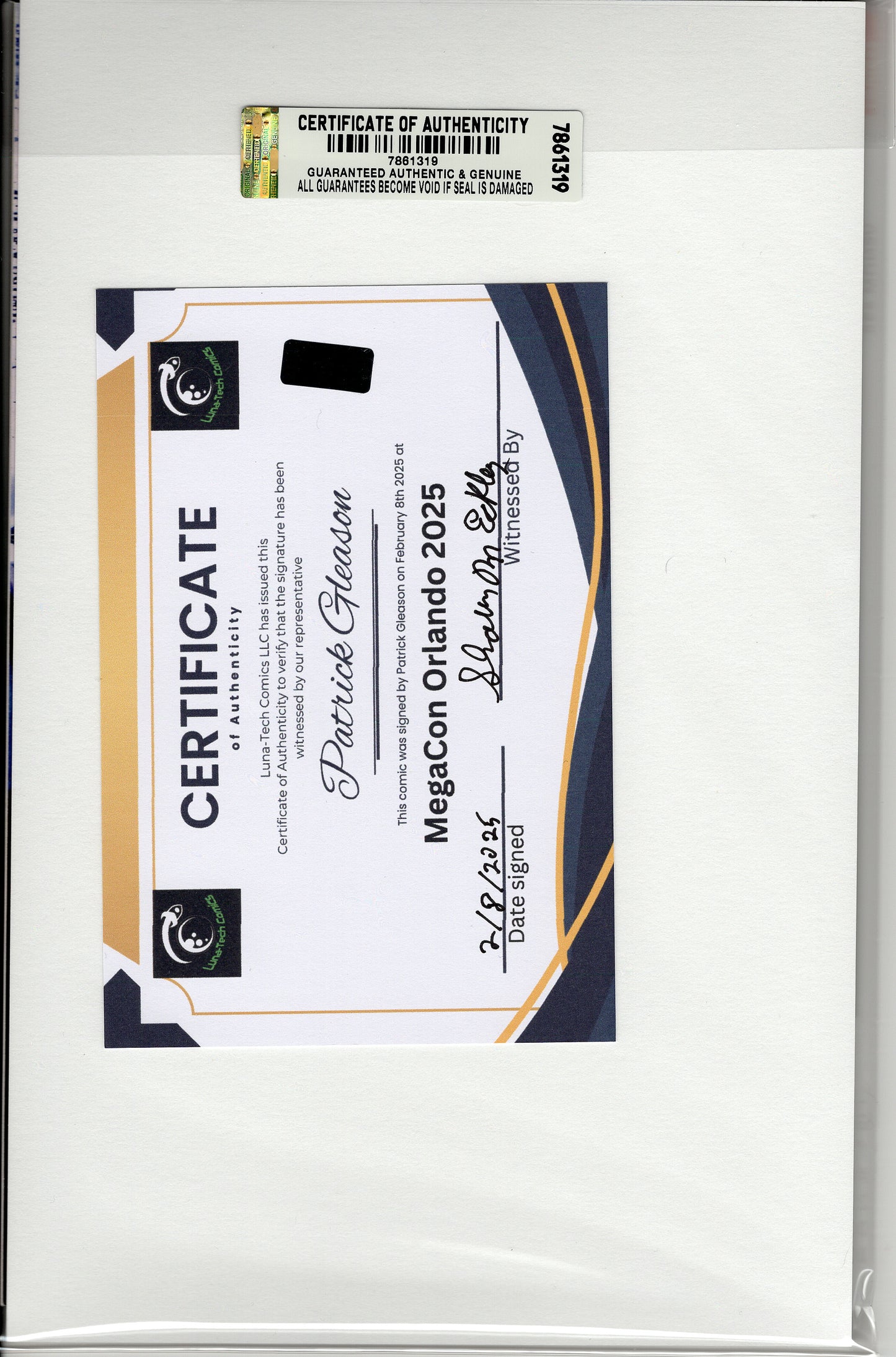 Venom Vol 4 #35 - Patrick Gleason Variant - Signed w/COA