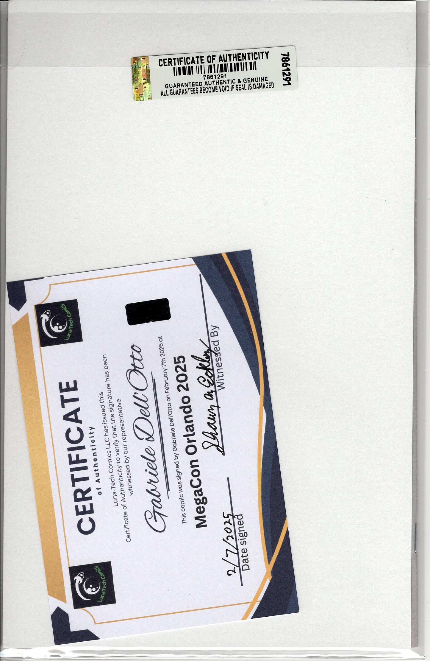 Wolverine Vol 8 #1 - Gabriele Dell'Otto NYCC Exclusive B&W Variant - Signed w/COA