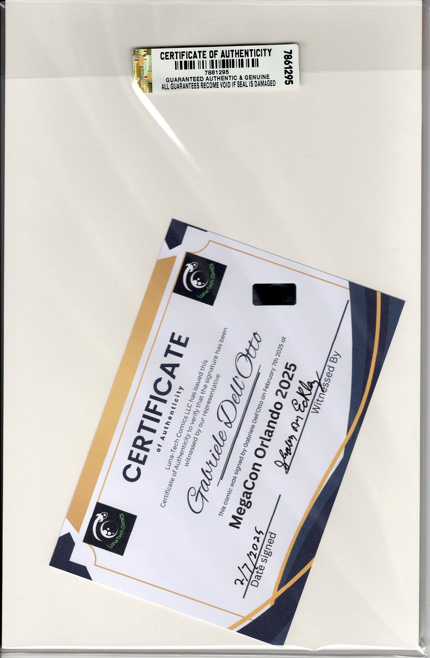 Amazing Spider-Man Vol 5 #74 - Gabriele Dell'Otto Virgin Variant - Signed w/COA