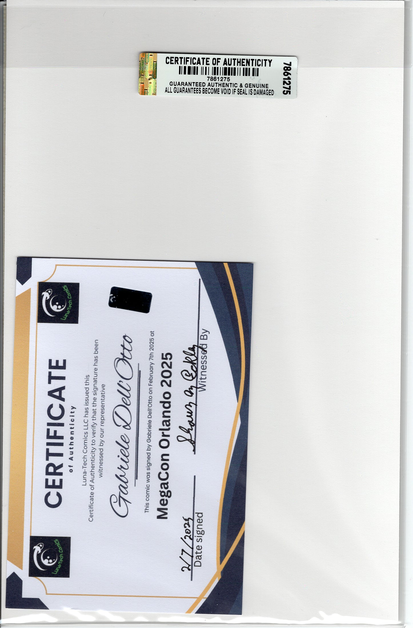 Amazing Spider-Man Vol 5 #78 - Gabriele Dell'Otto Virgin Variant - Signed w/COA