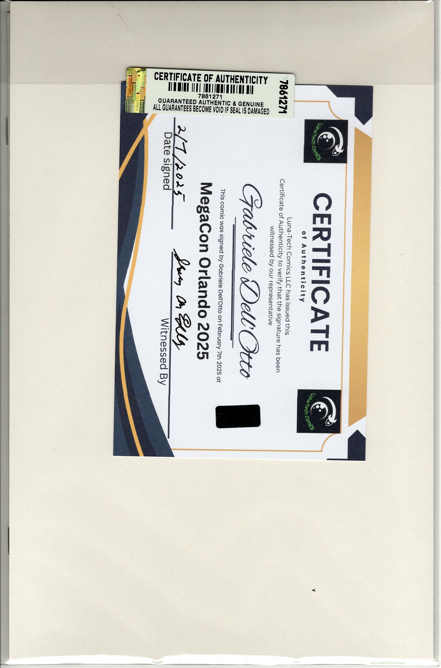 Amazing Spider-Man Vol 6 #58 - Gabriele Dell'Otto Exclusive Virgin Variant - Signed w/COA