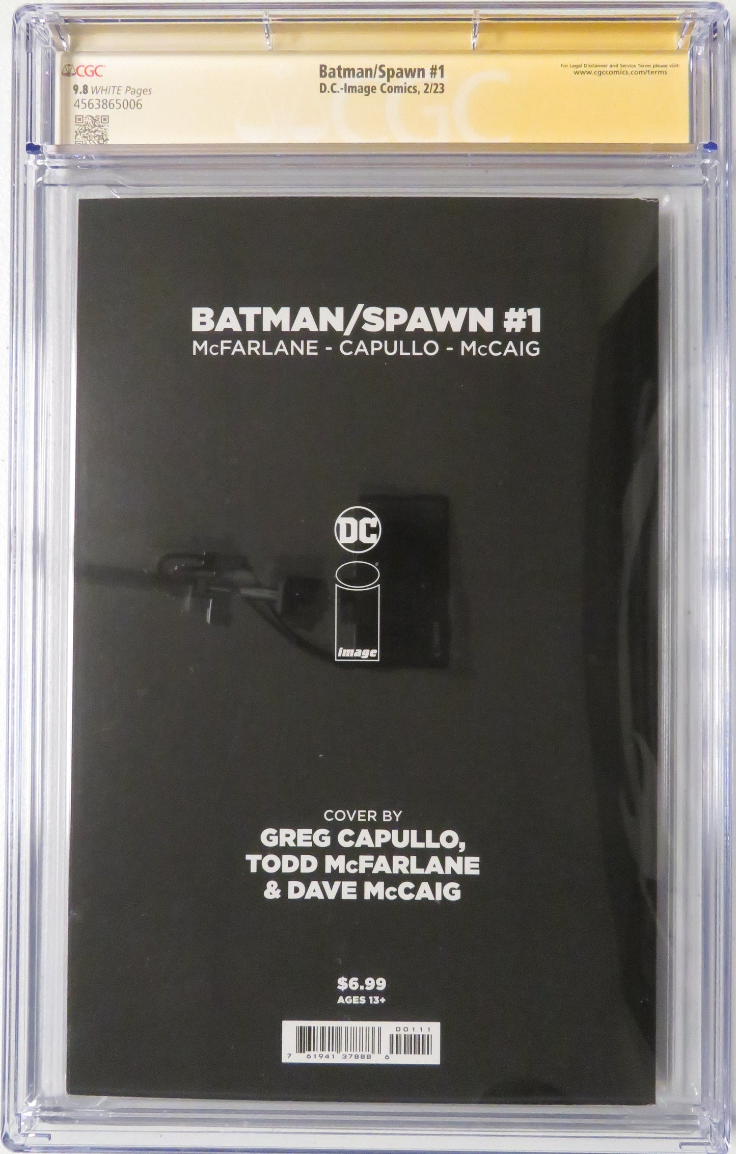 Batman/Spawn #1 - Capullo Regular Cover CGC SS 9.8