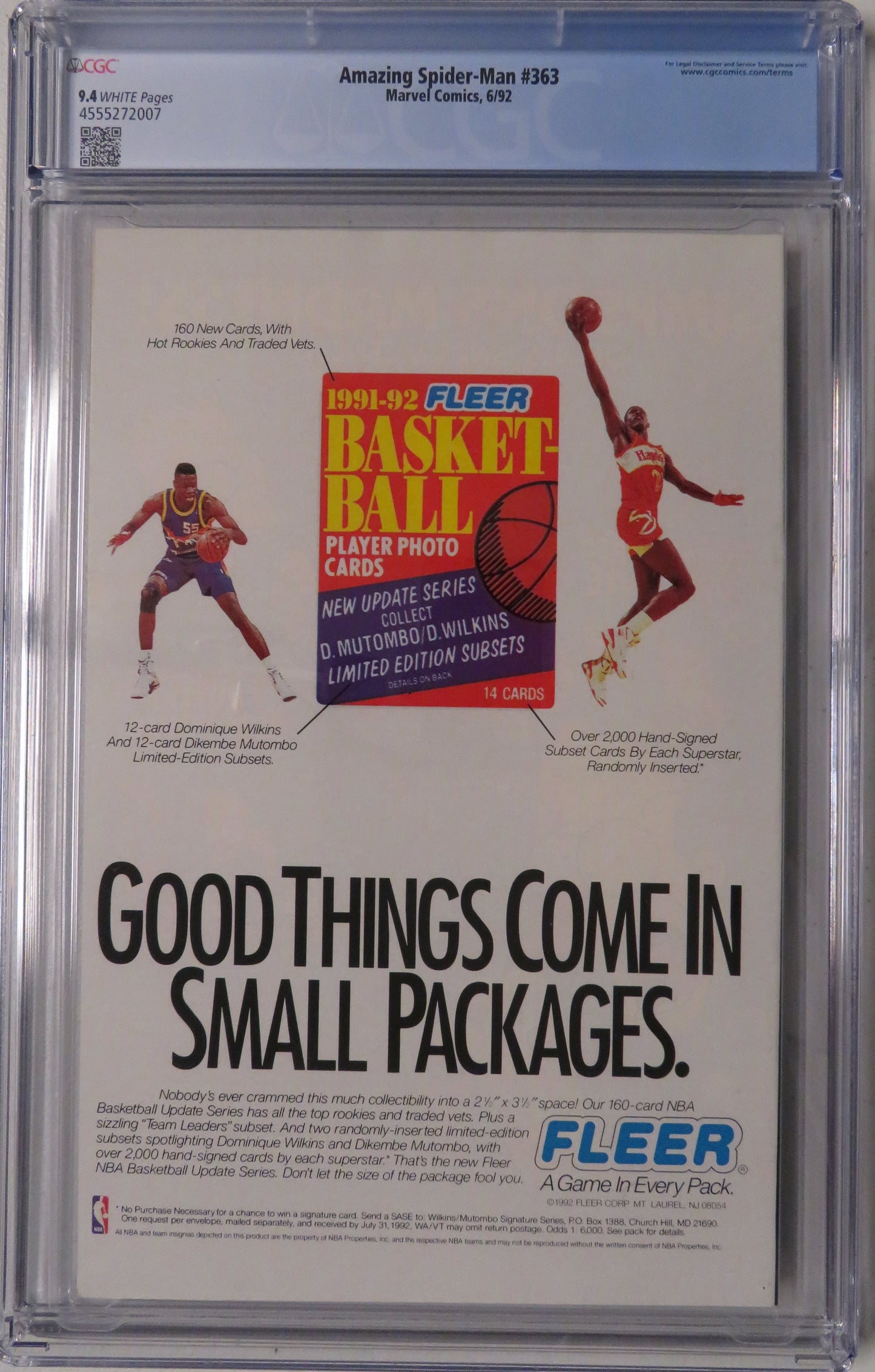 Amazing Spider-Man Vol 1 #363 - CGC 9.4