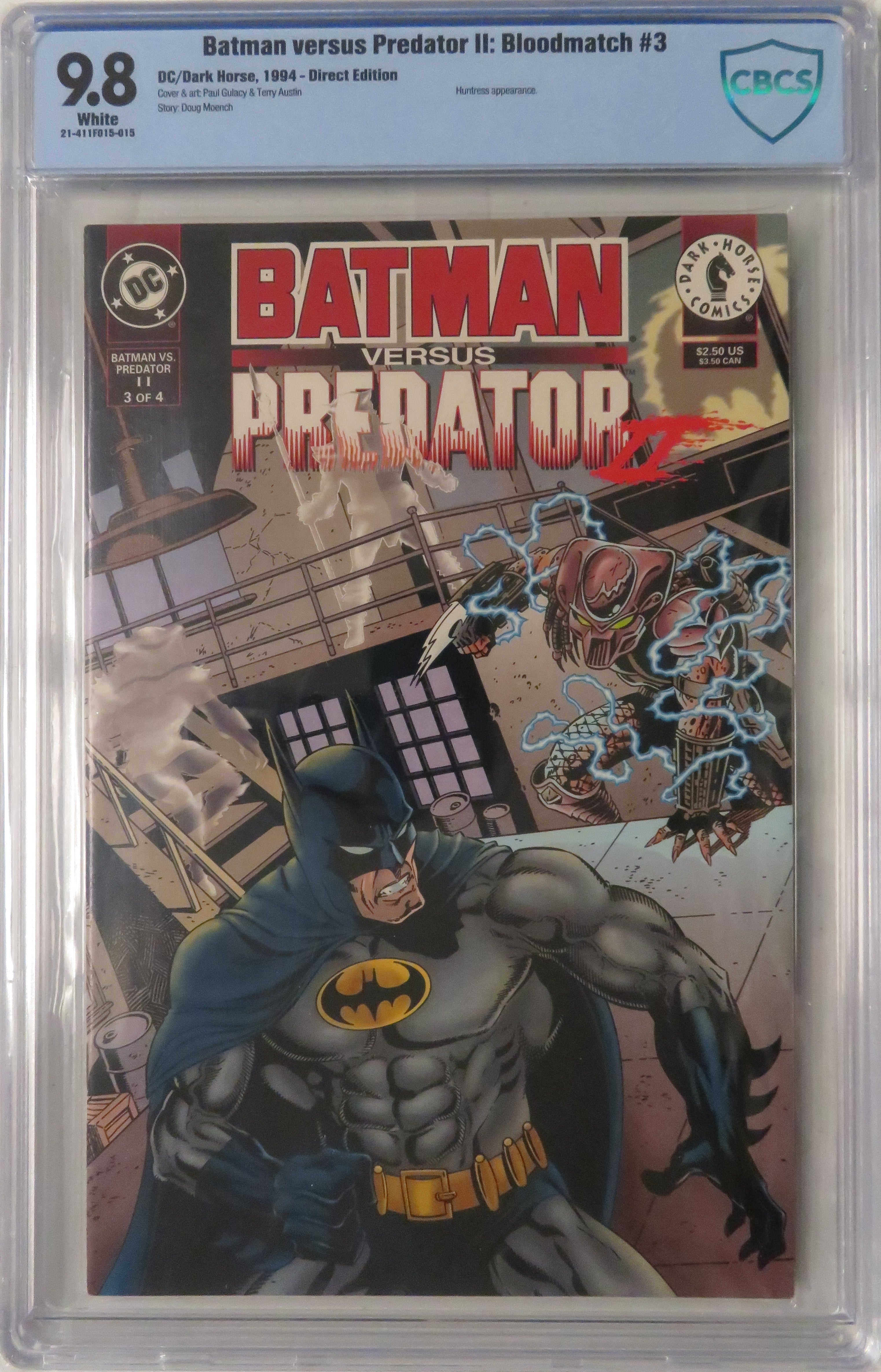 Batman Vs Predator II: Bloodmatch #3 - CBCS 9.8 – Luna-Tech Comics LLC