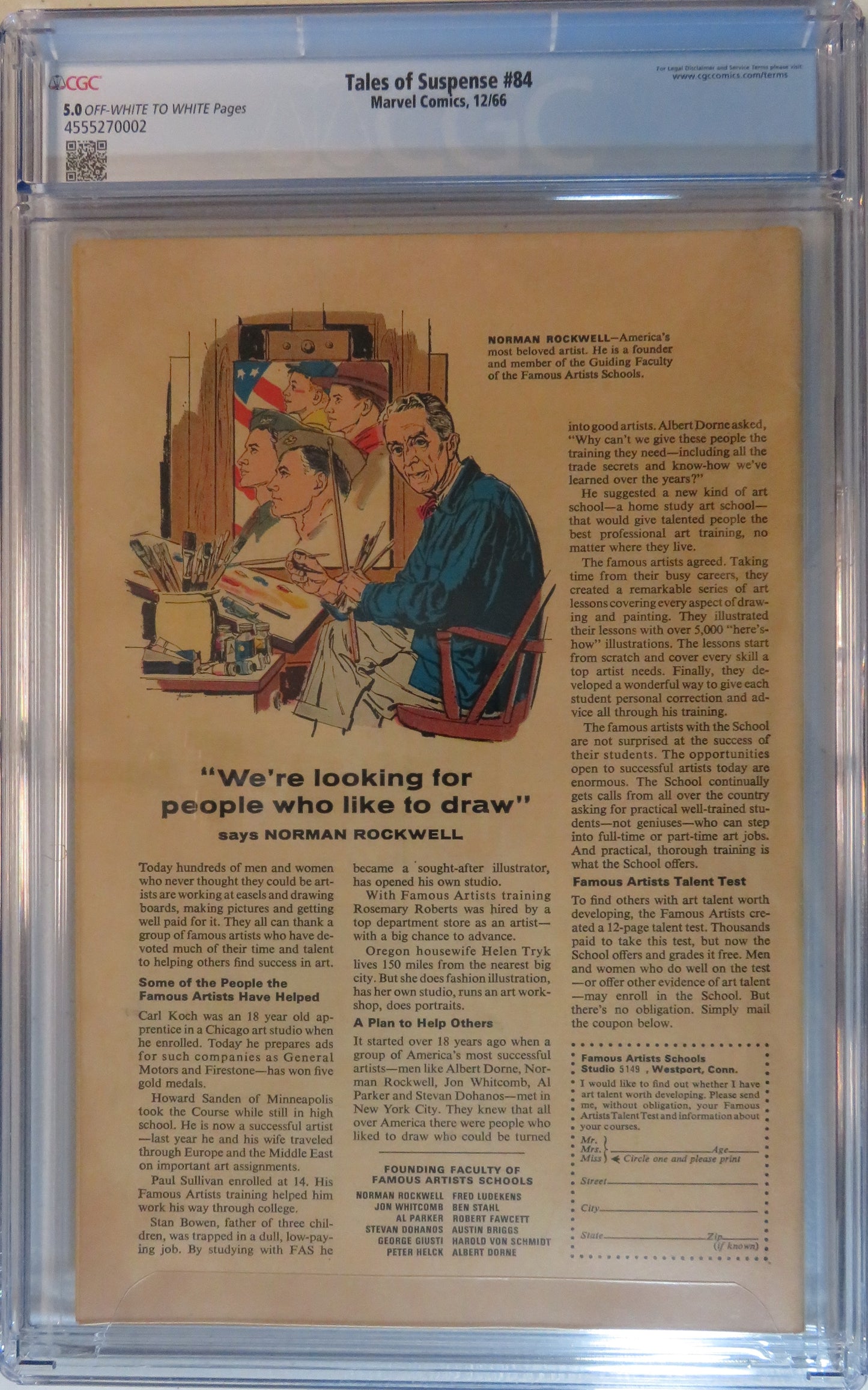 Tales of Suspense Vol 1 #84 - CGC 5.0