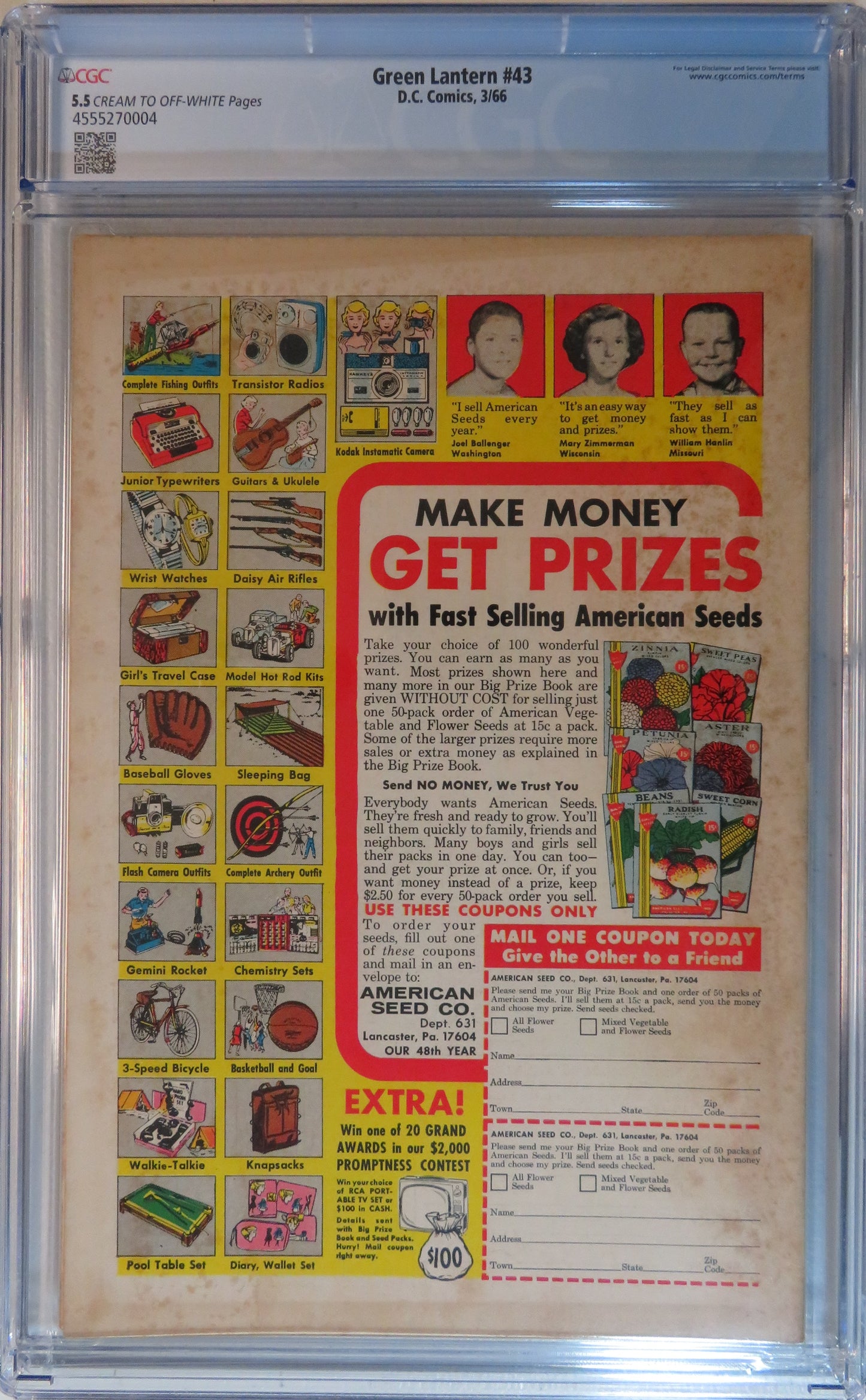 Green Lantern Vol 2 #43 - CGC 5.5