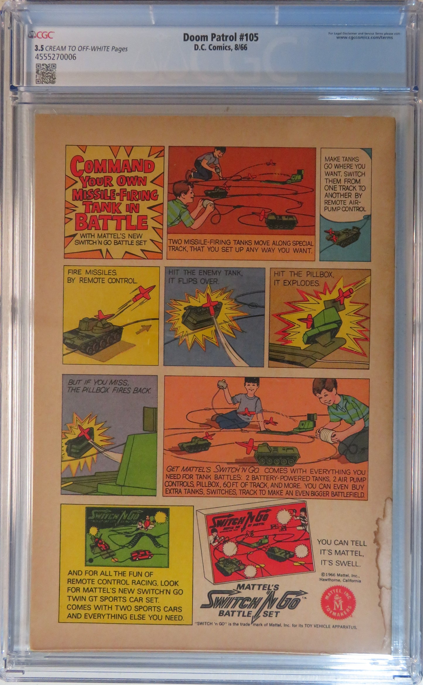 Doom Patrol Vol 1 #105 - CGC 3.5