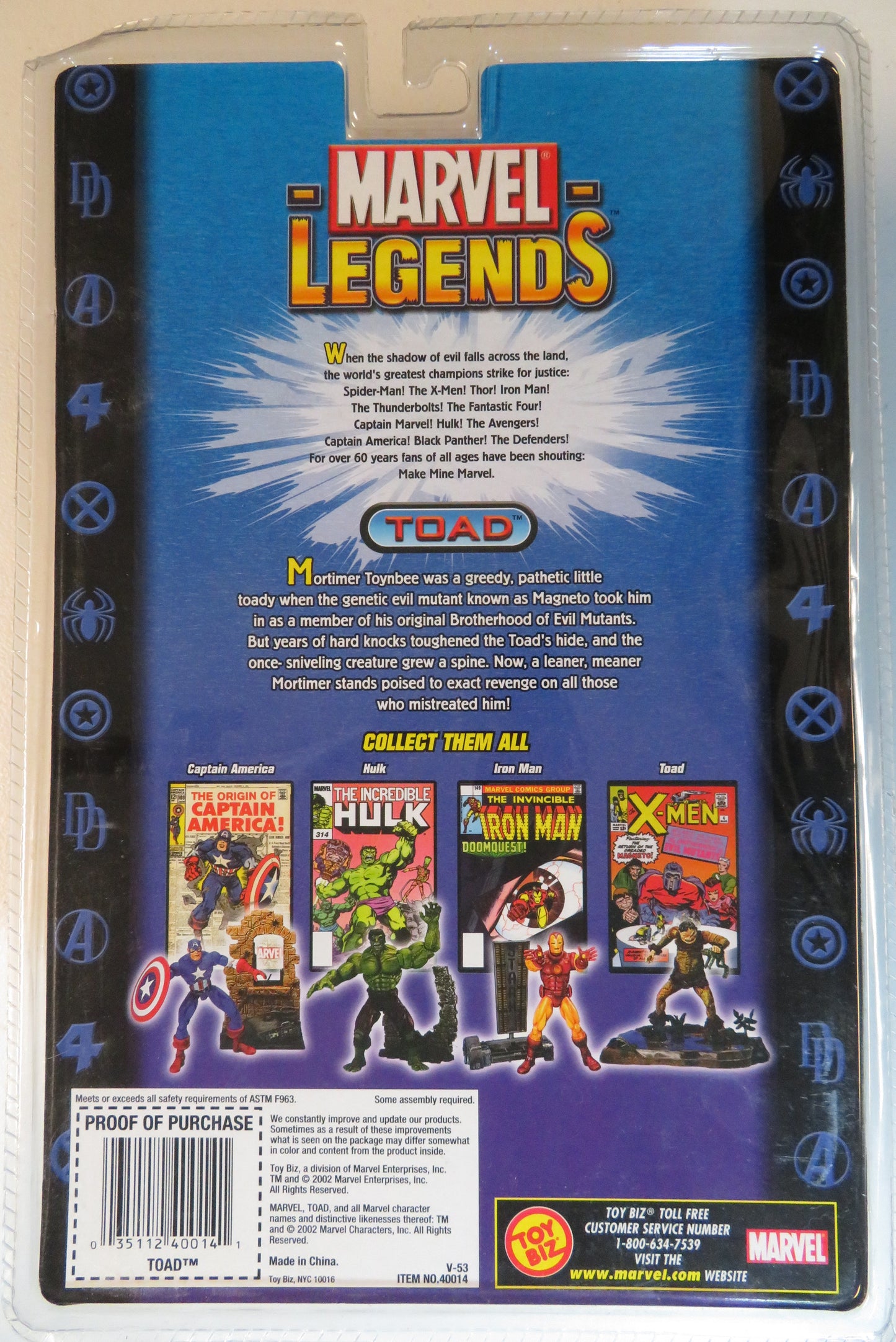 Marvel Legends Action Figures - Series I - Toad