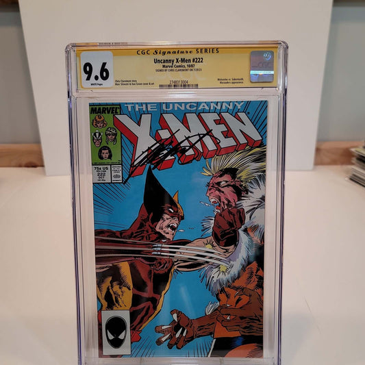 Uncanny X-Men #222 CGC SS 9.6 1987 Signed by Chris Claremont