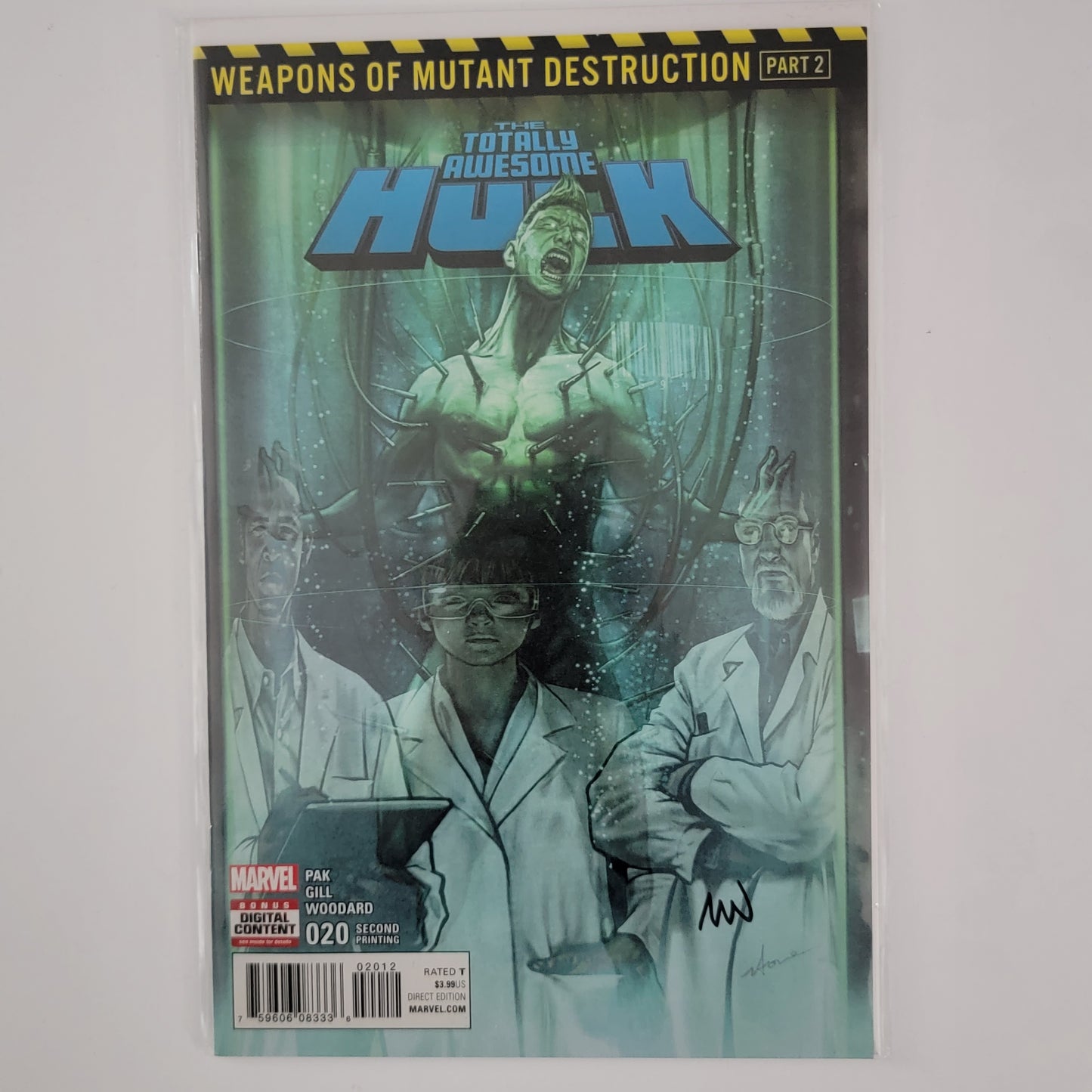 Totally Awesome Hulk #20 2da impresión firmada