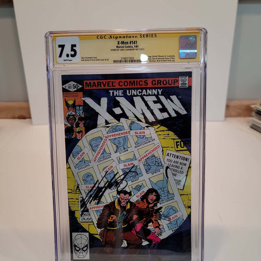 X-Men 141 CGC SS 7.5 1981 Signed by Chris Claremont