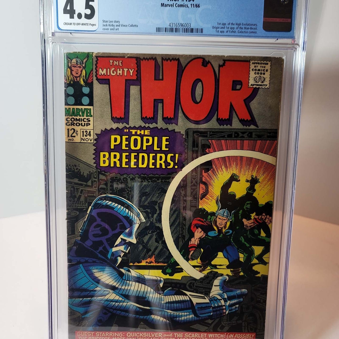 El poderoso Thor #134 CGC 4.5