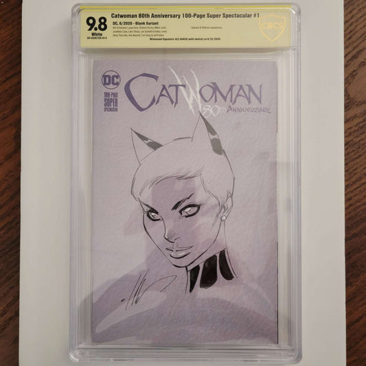 Catwoman 80th Anniversary CBCS 9.8 Sketch by Ale Garza