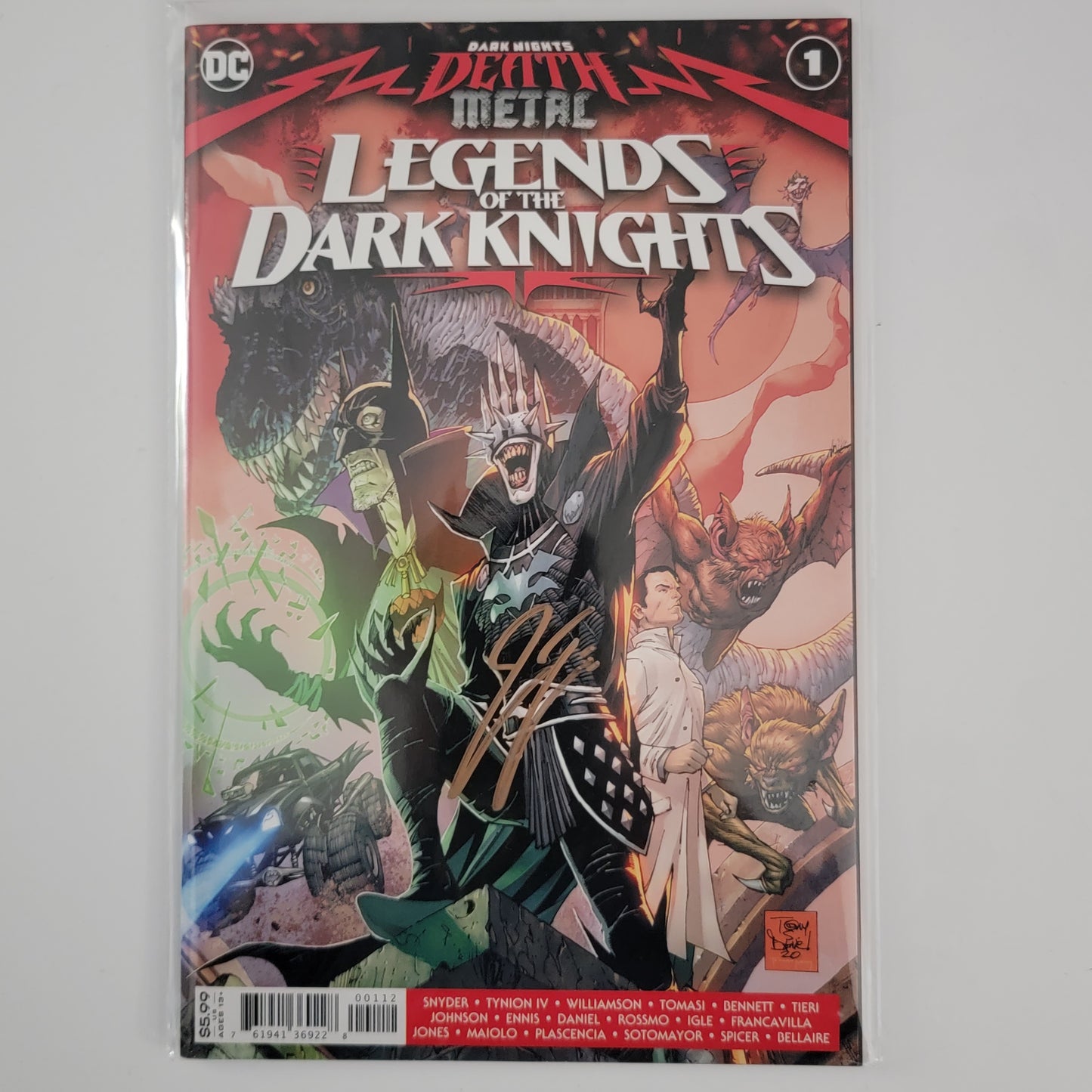 Dark Nights Death Metal: Legends of the Dark Knights 2nd Printing Signed